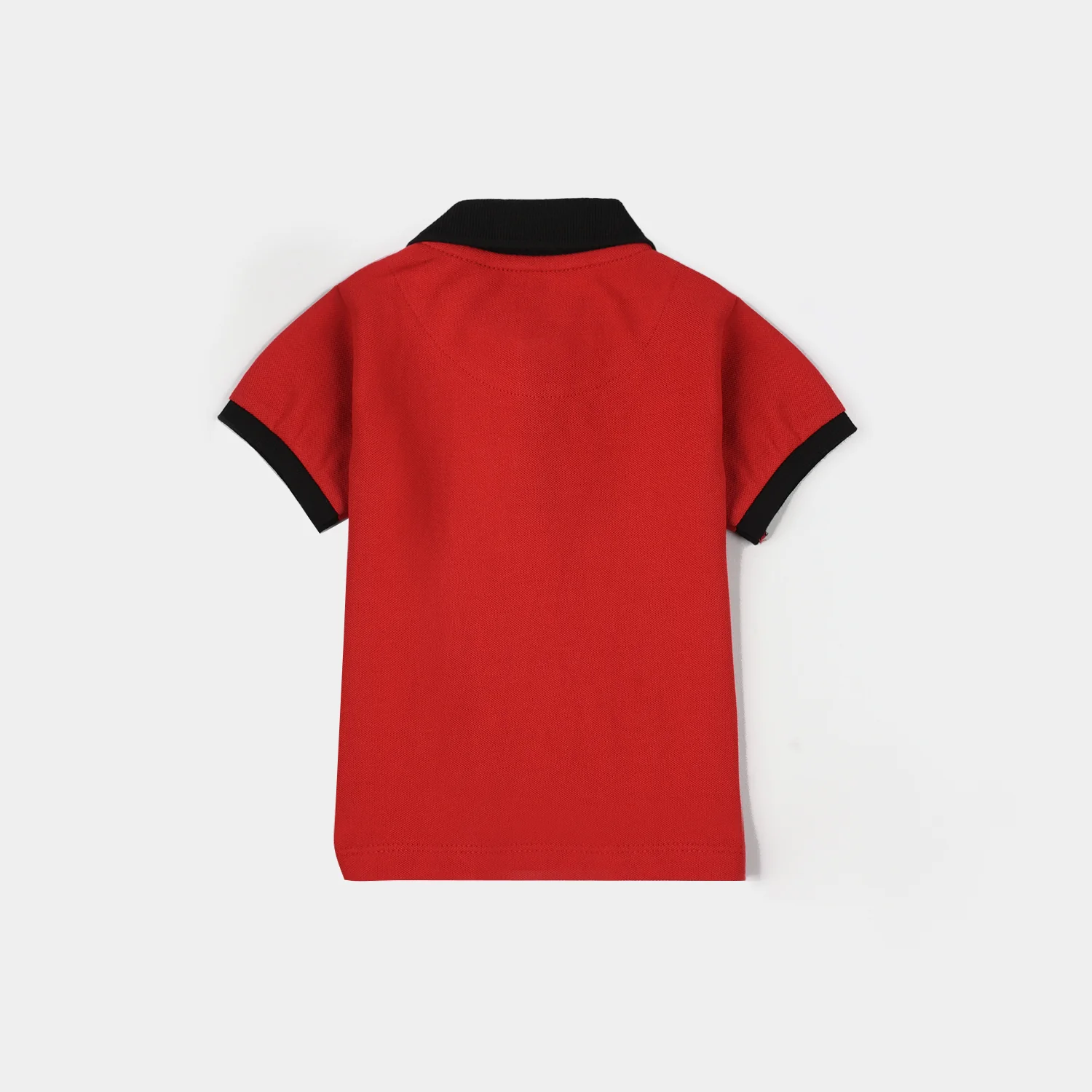 Infant Boys Cotton PK Polo Character – Red - Image 4