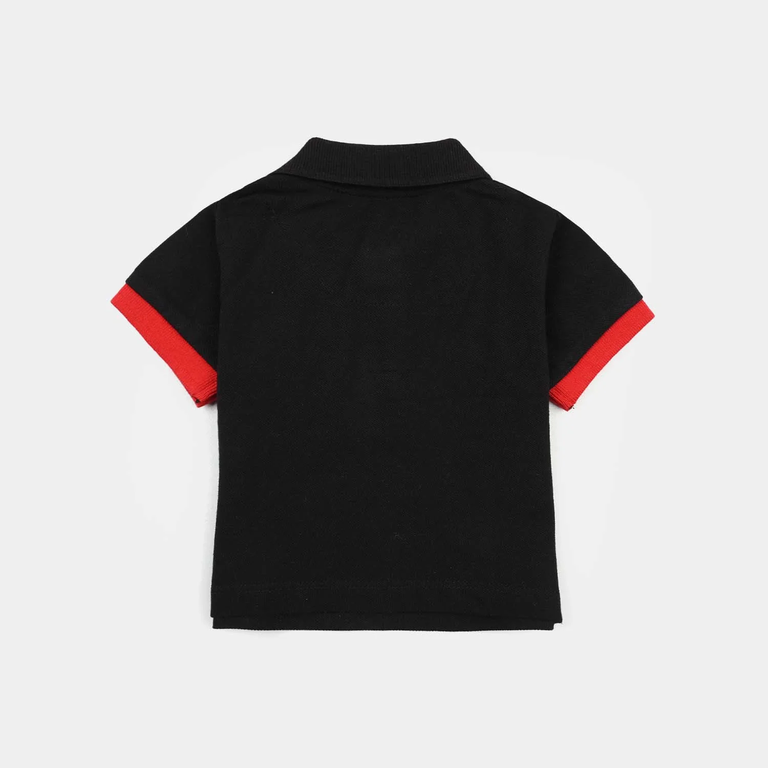 Infant Boys Cotton PK Polo (Soccer Champ) - Jet Black - Image 3