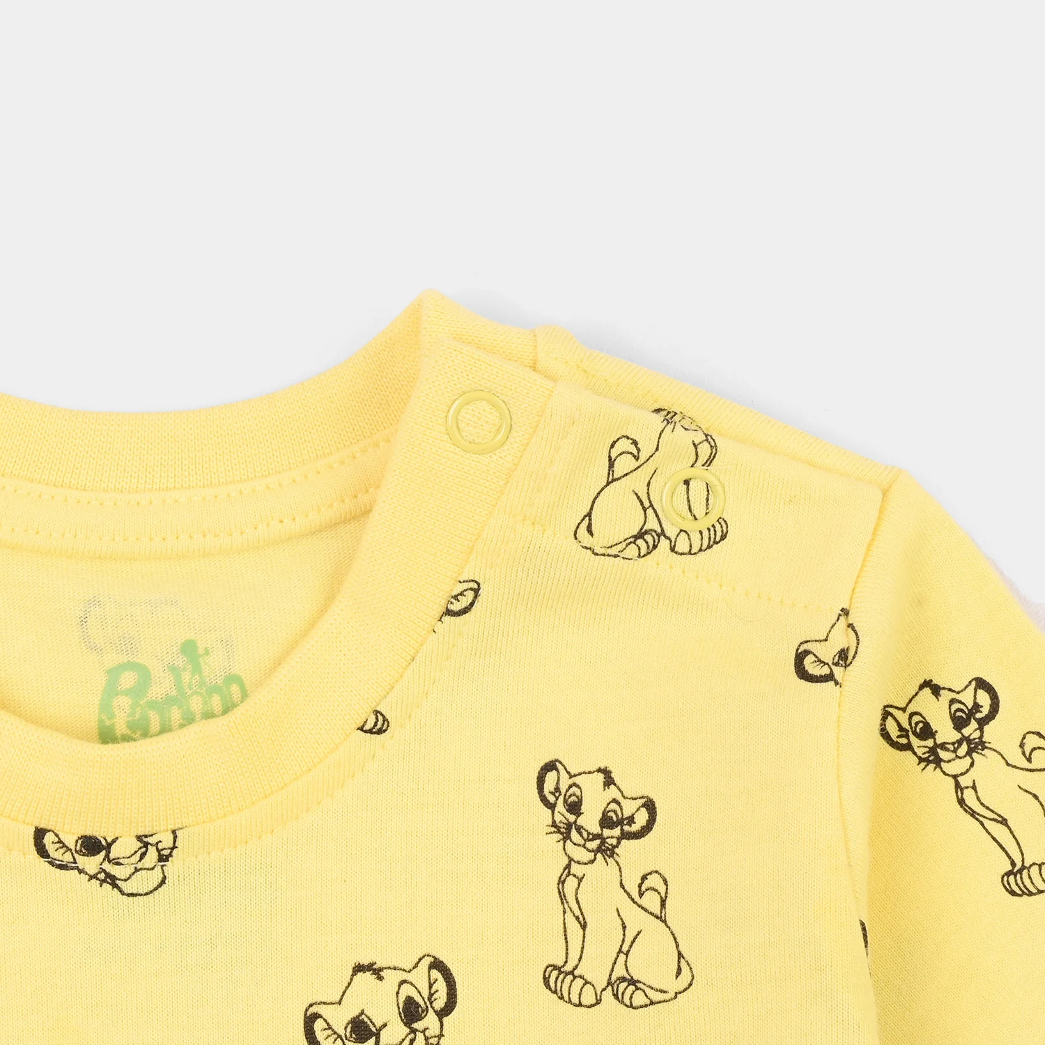 Infant Boys Poly Cotton Jersey Night Suit Character-Yellow - Image 4