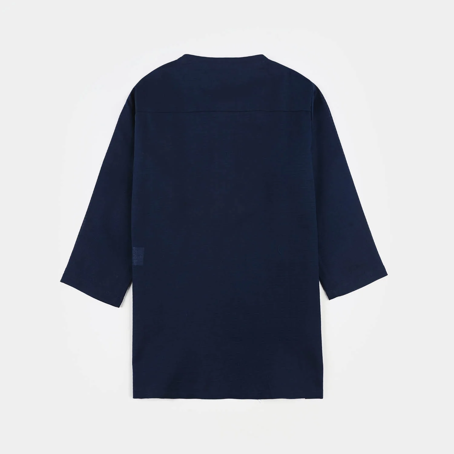 Infant Boys Poly Viscose Kurta (Lurex) - Navy - Image 5