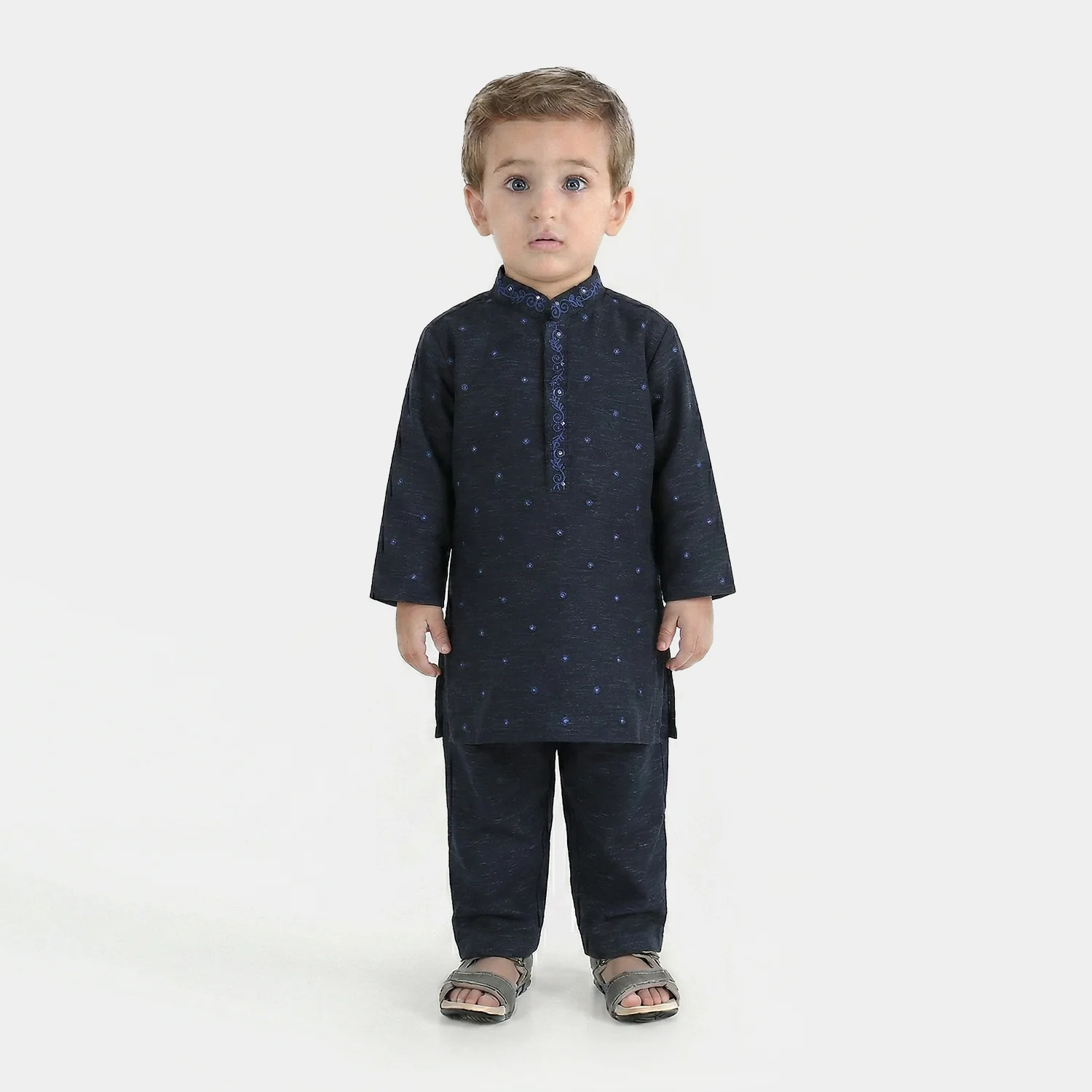 Infant Boys Poly Viscose Suit (Royal) - Blue