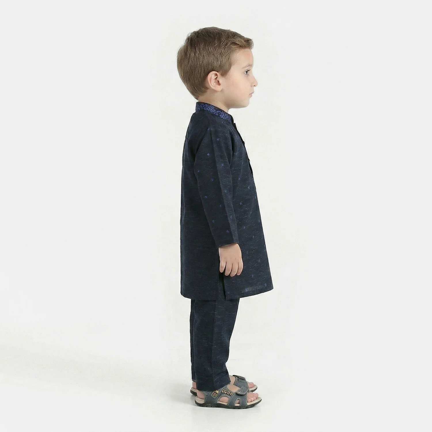Infant Boys Poly Viscose Suit (Royal) - Blue - Image 2