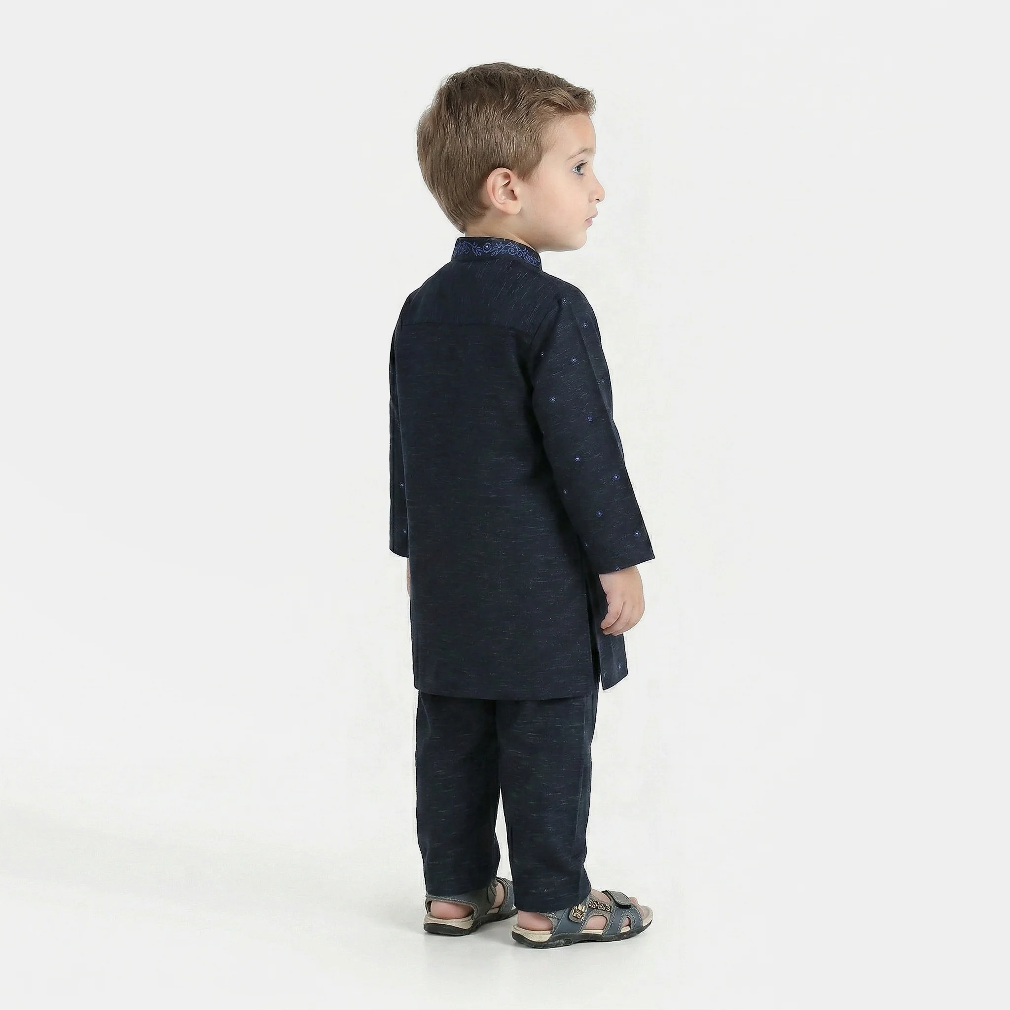 Infant Boys Poly Viscose Suit (Royal) - Blue - Image 3