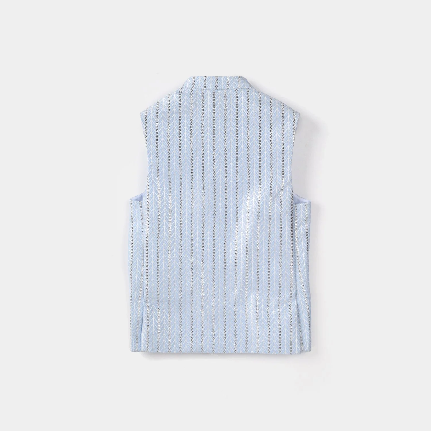 Infant Boys Poly Viscos Waistcoat - Blue - Image 3