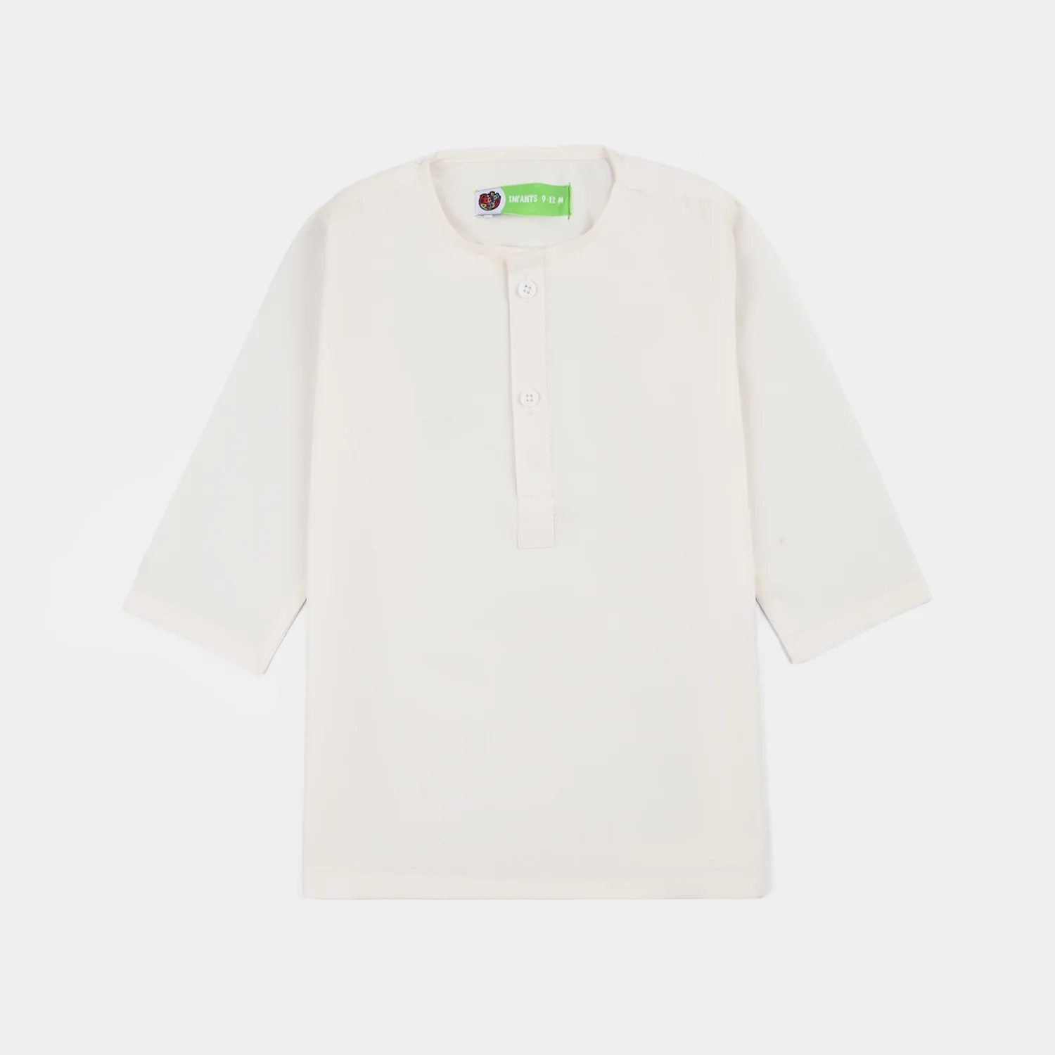 Infant Boys Poly Viscose 2Piece Suit (Bright White) - Image 2
