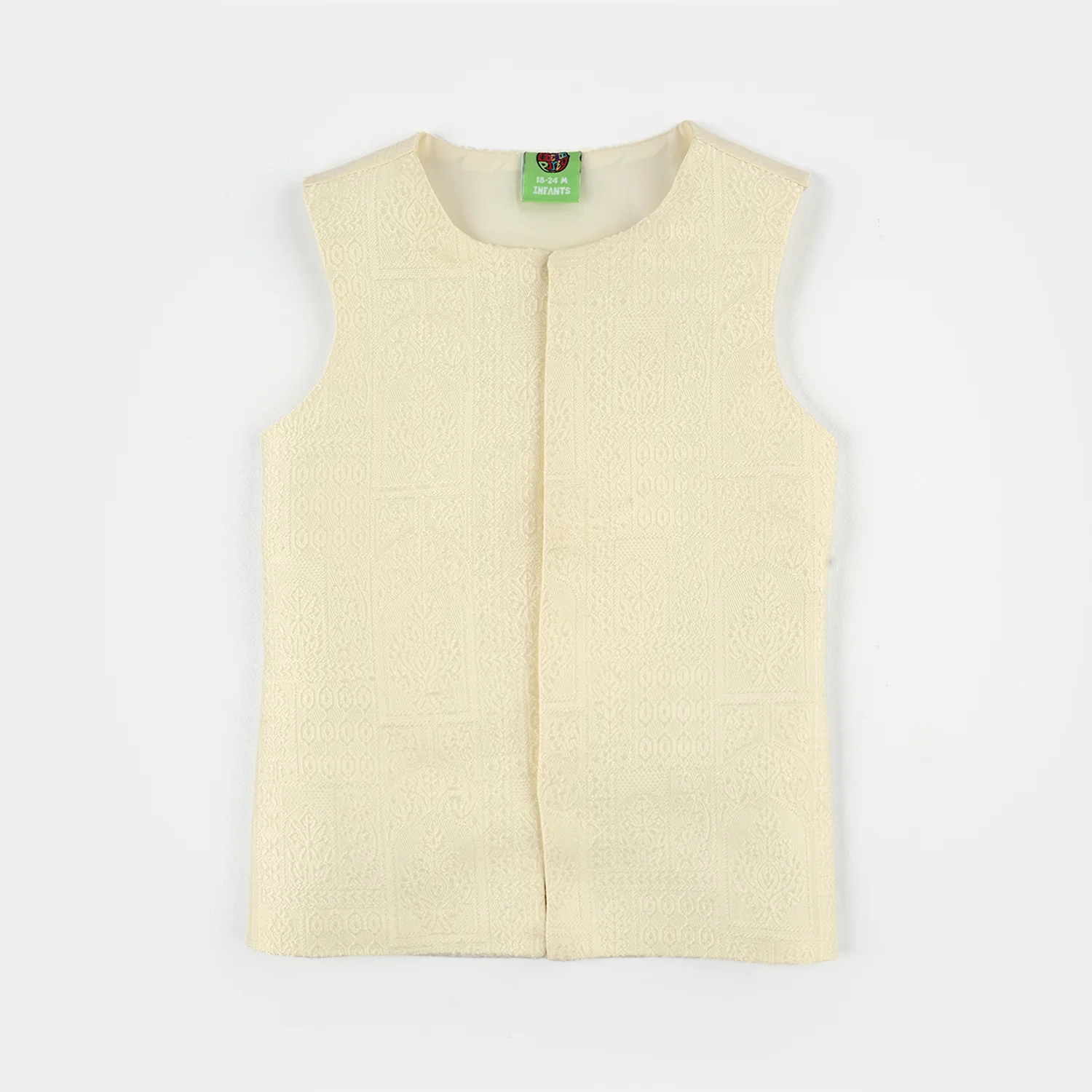 Infant Boys Poly Viscose 3-Piece Suit (After Glow) - Off-White - Image 7