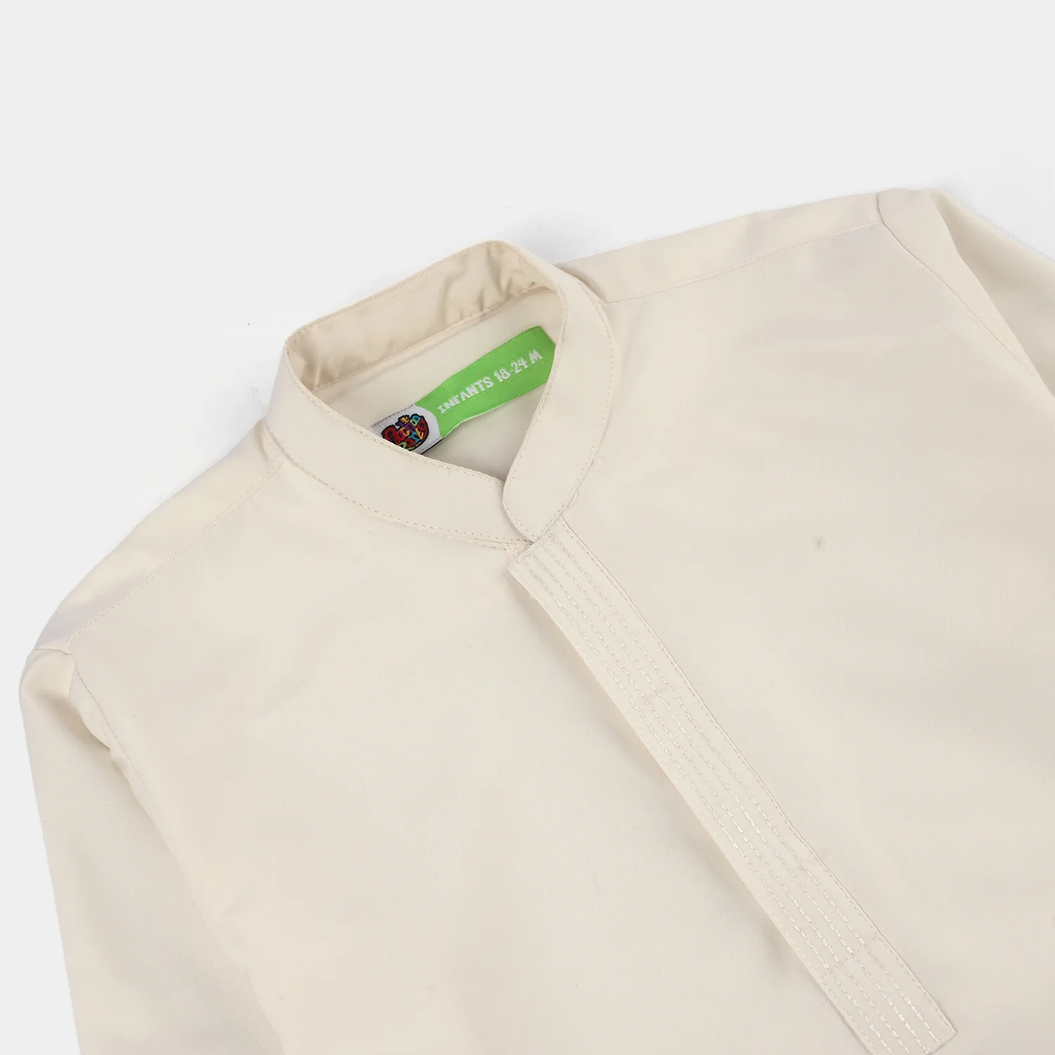 Infant Boys Poly Viscose 3-Piece Suit (After Glow) - Off-White - Image 9