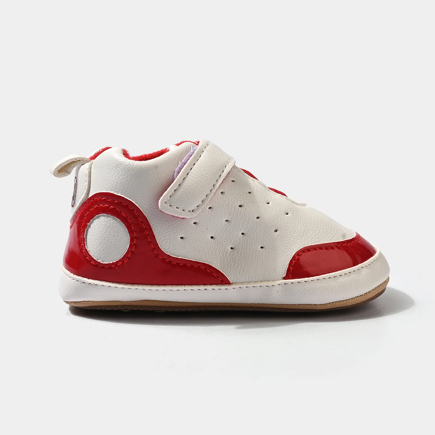 Infant Boys Shoes 6182-White/Red - Image 3