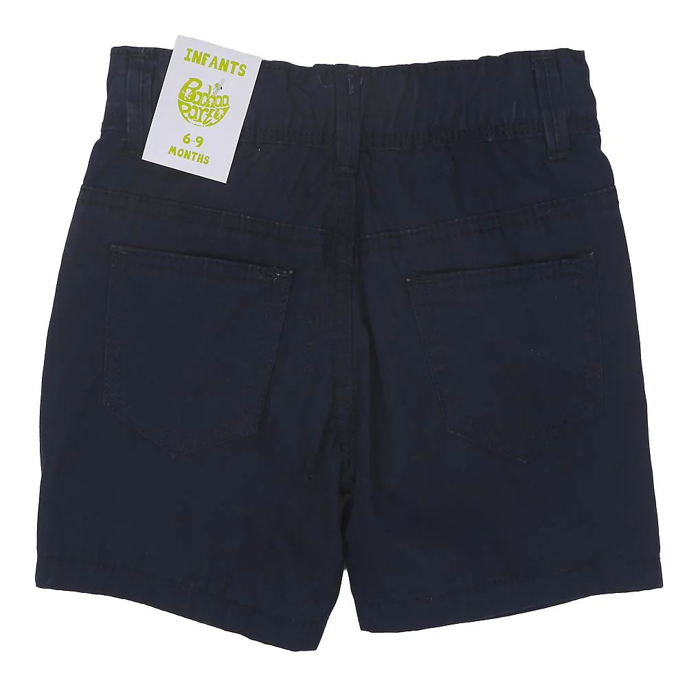 Infant Boys Short Cotton B-M - Navy Blue - Image 3