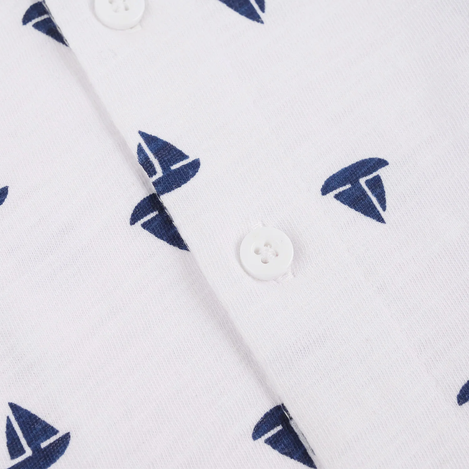 Infant Boys Slub Jersey Knitted Shirt (Boat) - Navy - Image 3
