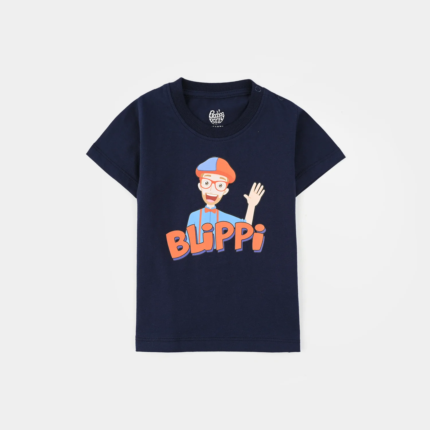 Infant Boys Slub Jersey T-Shirt (Blippi) - Navy Blue - Image 2