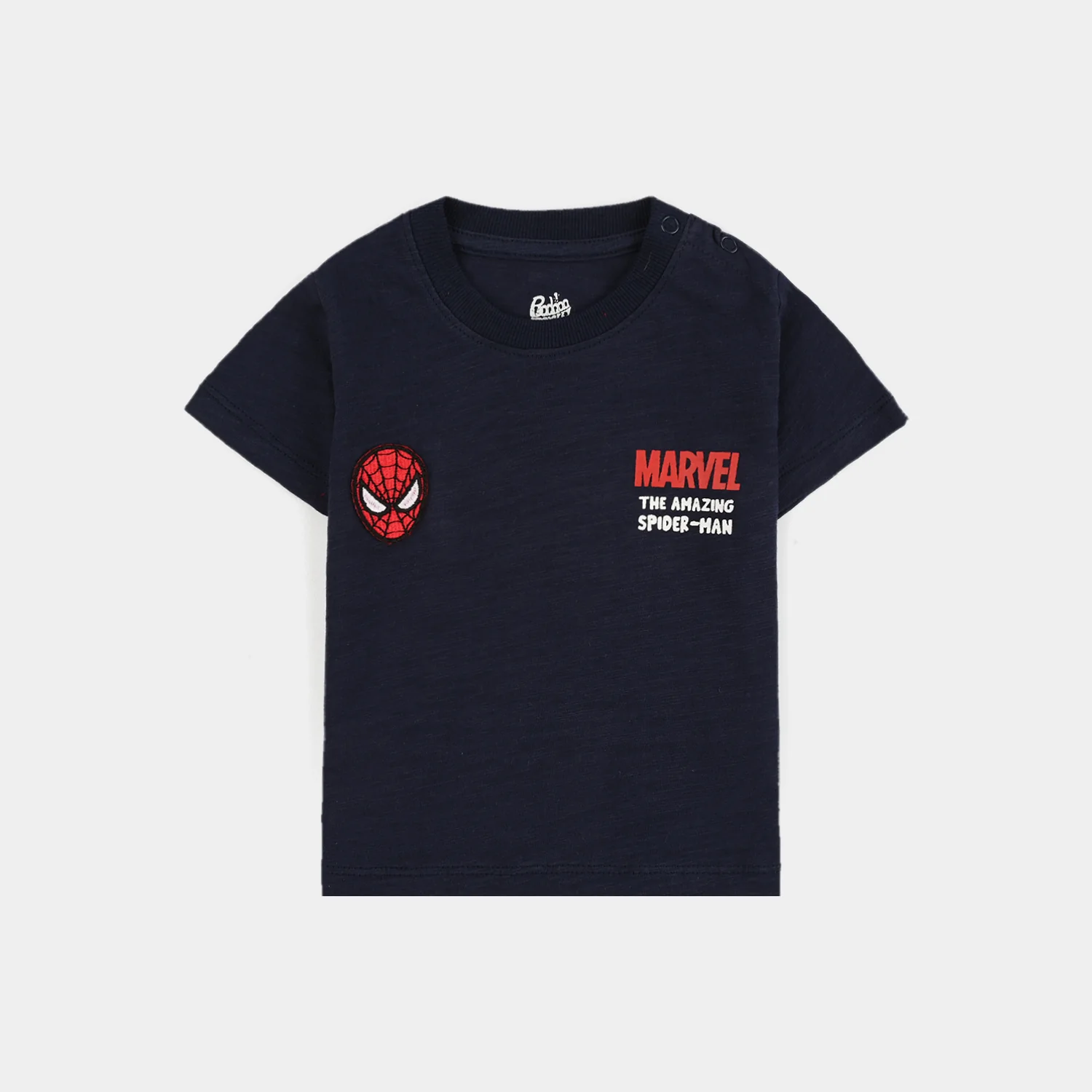 Infant Boys Slub Jersey T-Shirt Character-Navy Blue - Image 2