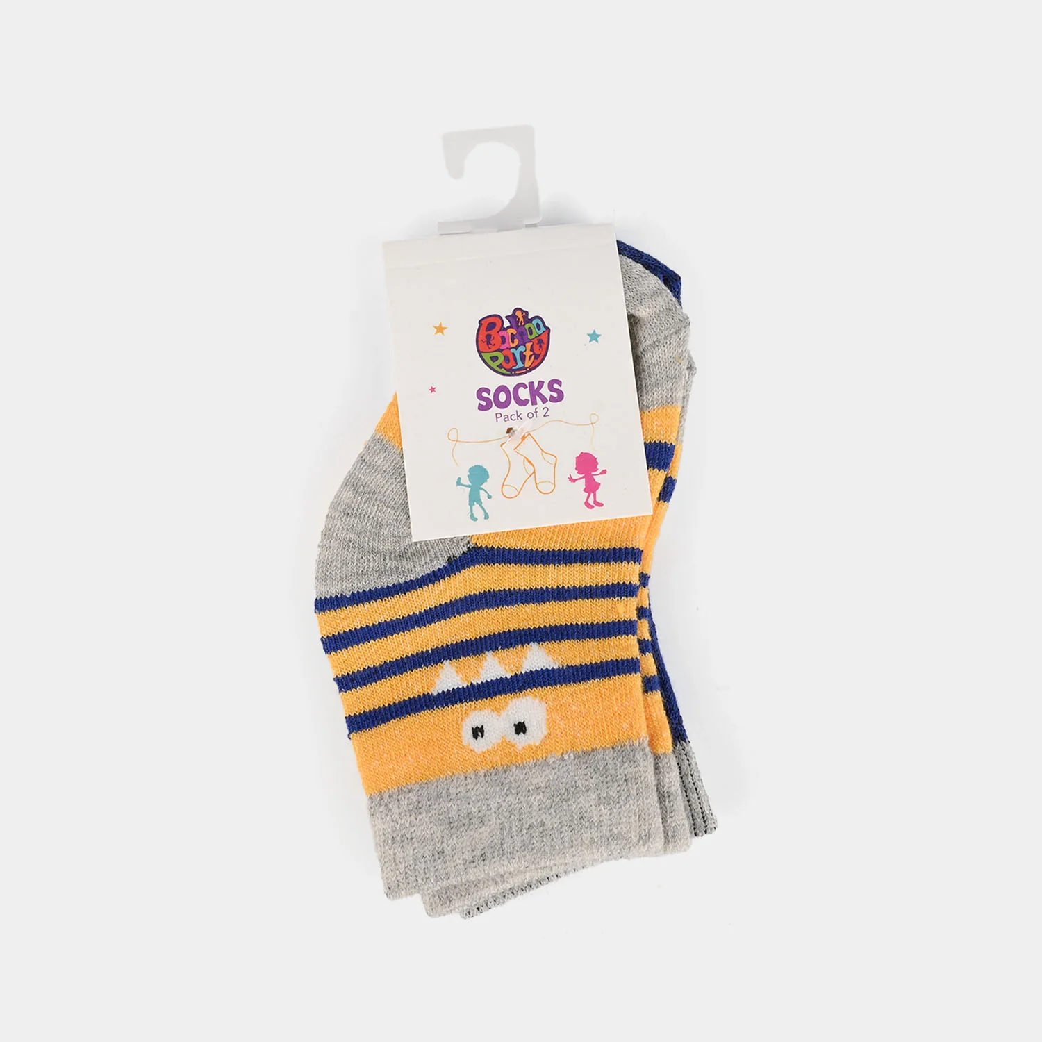 Infant Boys  Socks Pack Of 2 Tooth-Orange.Blue - Image 3