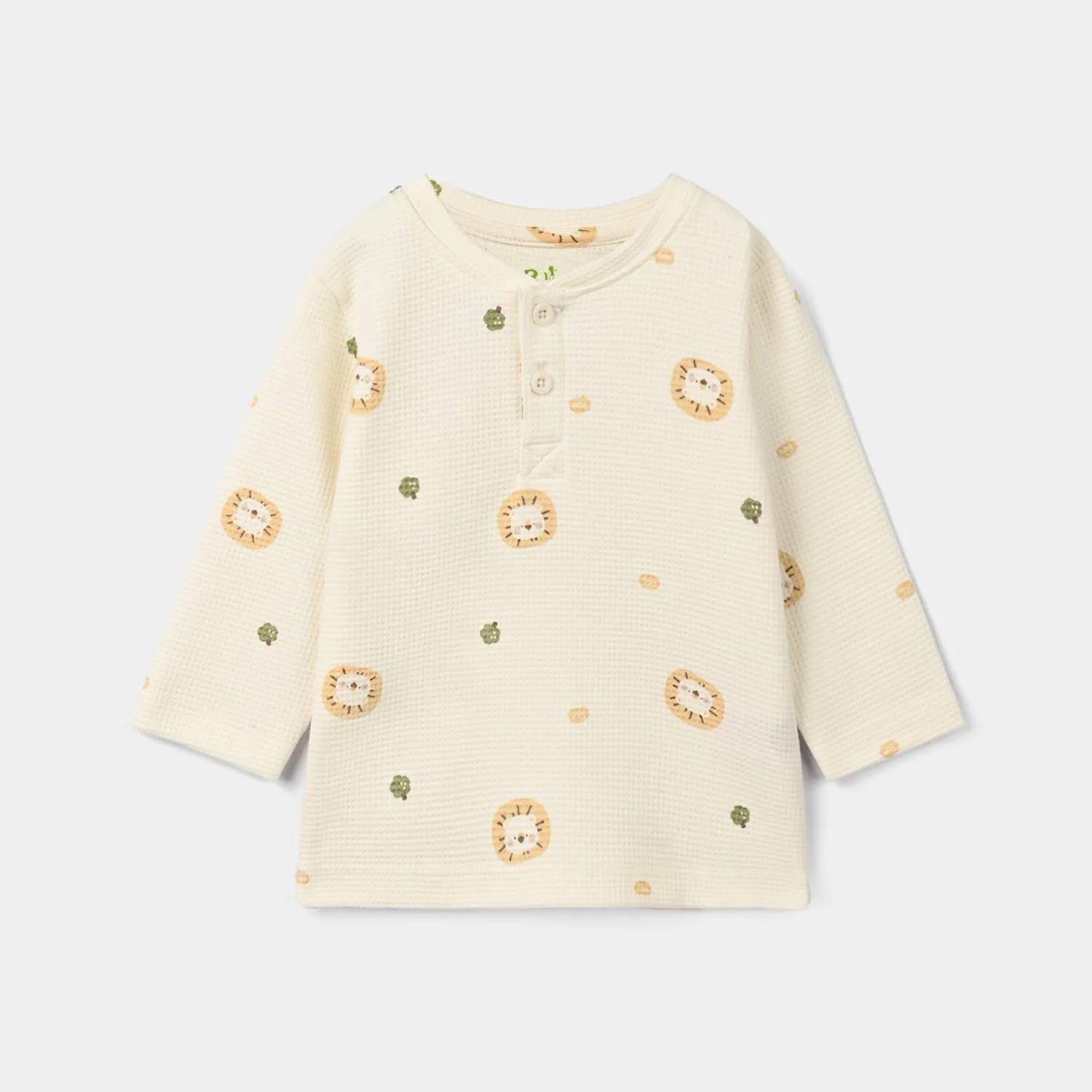 Infant Boys Thermal 2Pcs Suit Roar Me- Off-White - Image 2