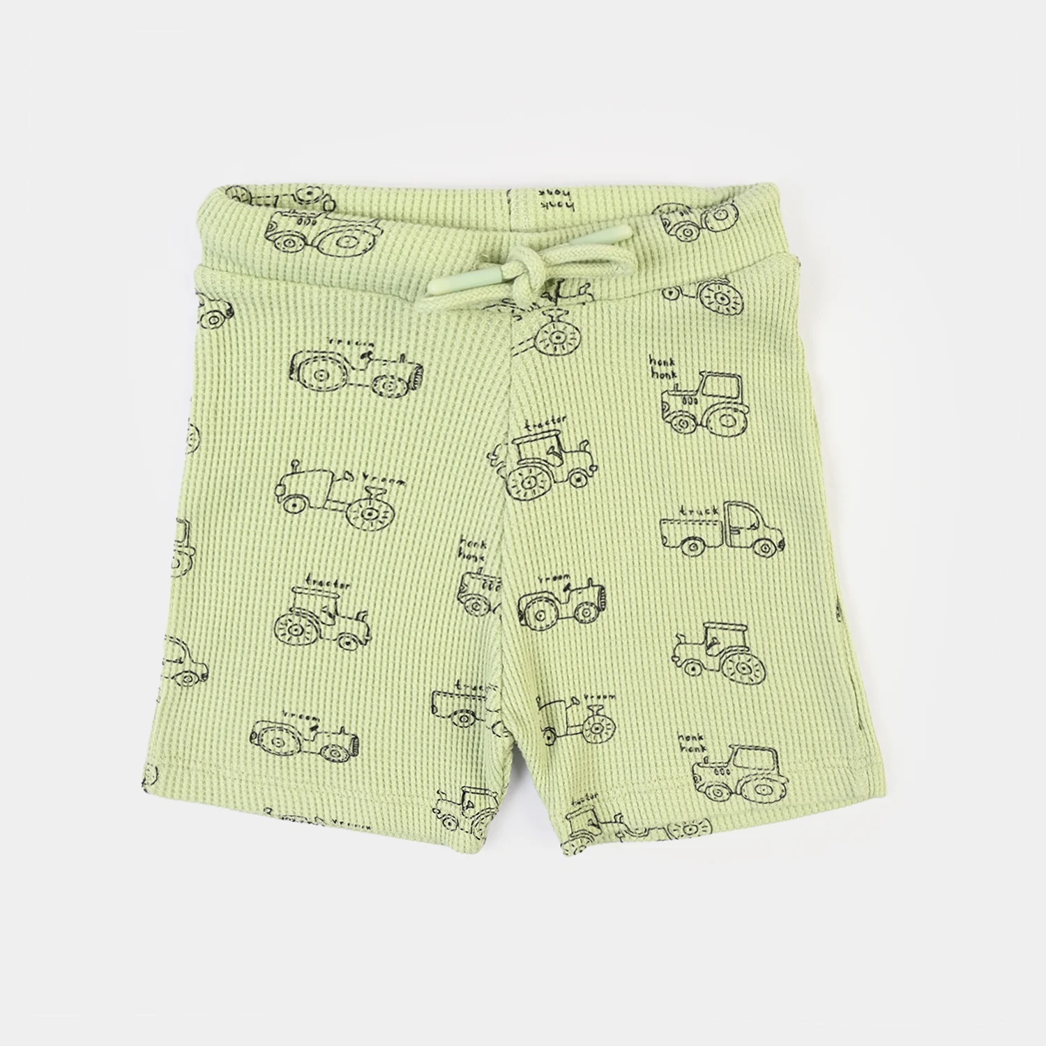 Infant Boys Thermal Knitted Short Truck- Green