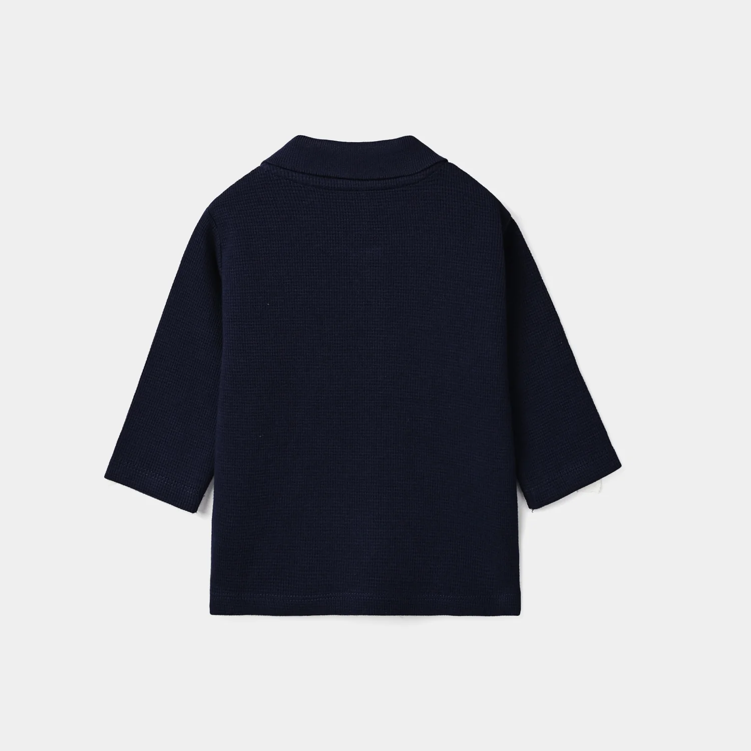 Infant Boys Thermal Polo F/S Happy Thoughts-NAVY - Image 3
