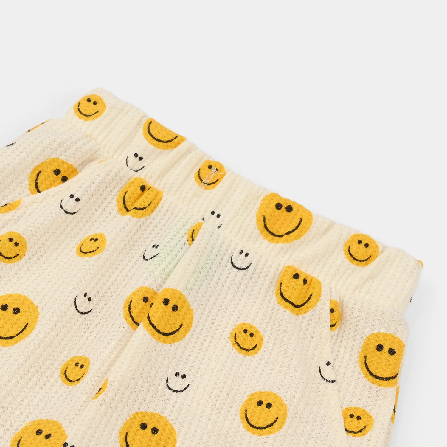 Infant Boys Thermal Shorts (Smiley Face) - White - Image 2
