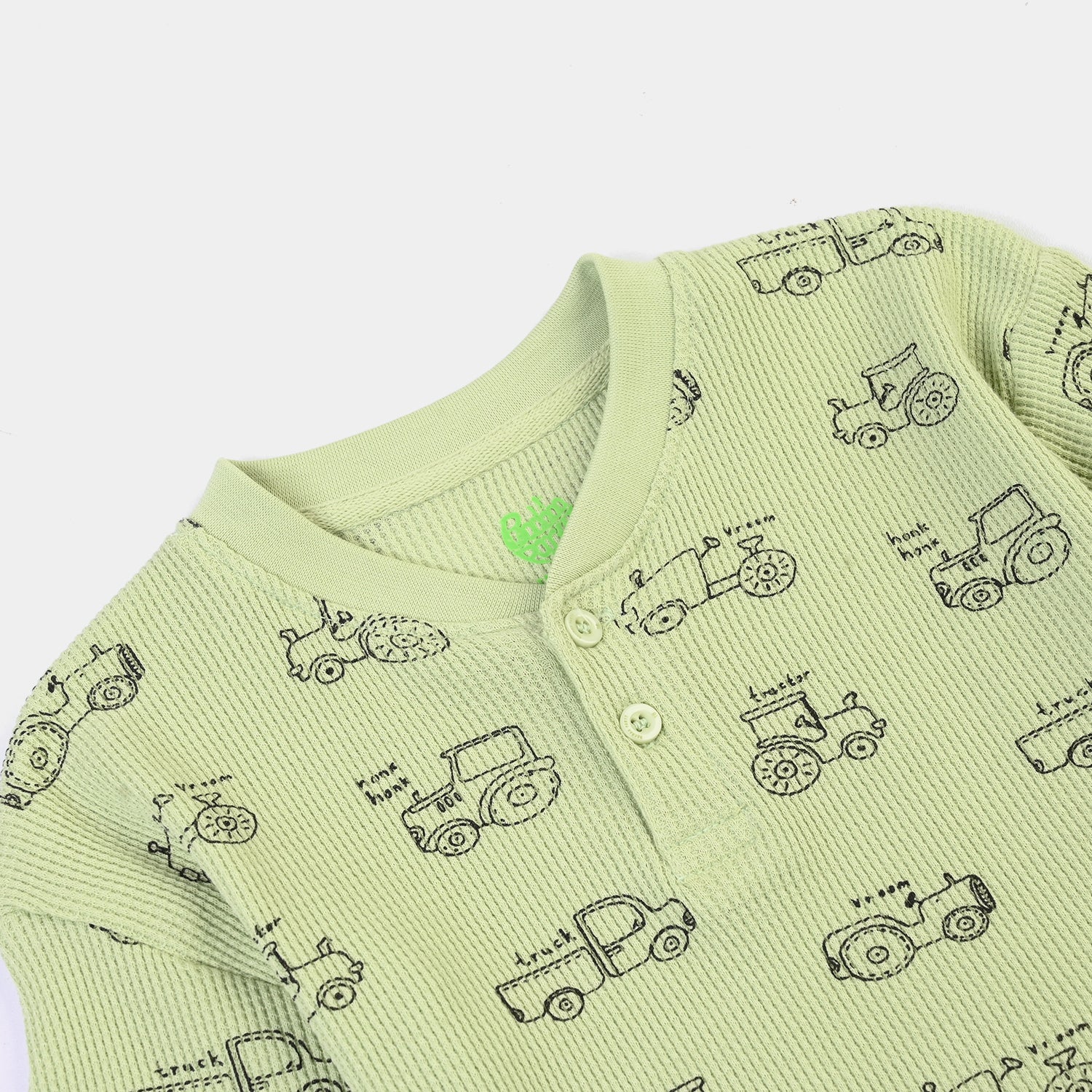 Infant Boys Thermal T-Shirt Animal & Trees -  Green - Image 3