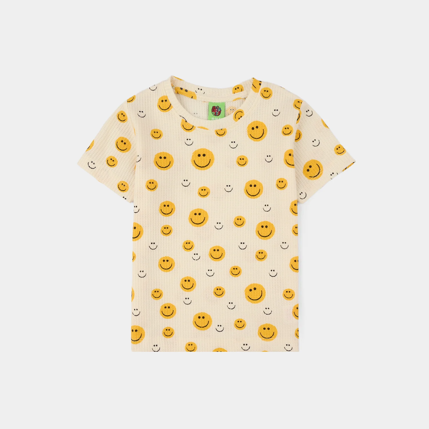 Infant Boys Thermal T-Shirt (Smiley Face) - White - Image 2