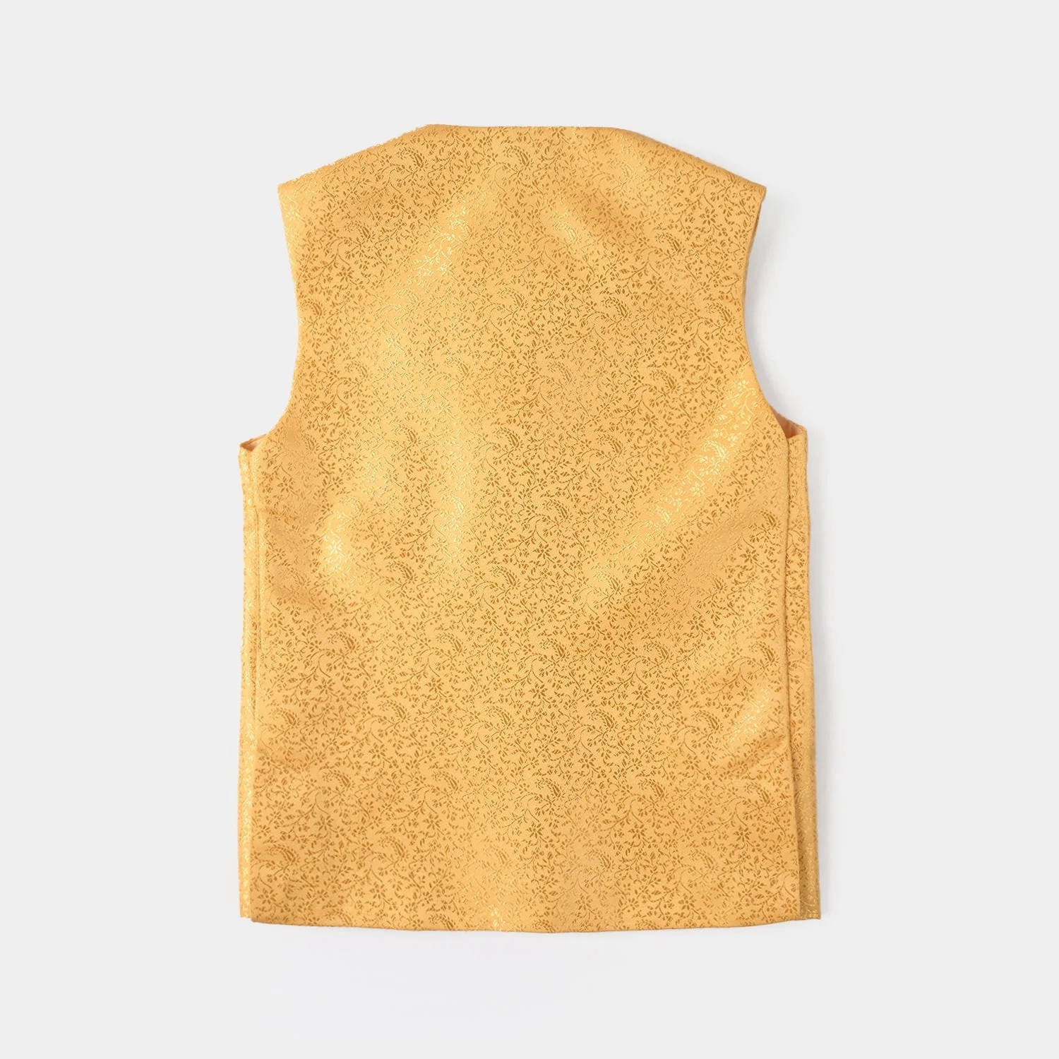 Infant Boys Poly Viscos Waistcoat (Essential Yellow) - Image 4