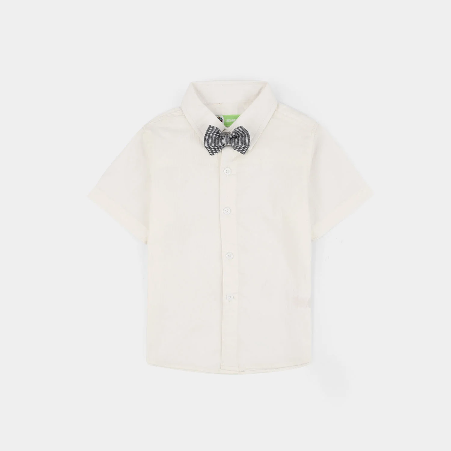 Infant Boys Cotton Woven Suit (Crinkle) - Grey - Image 2