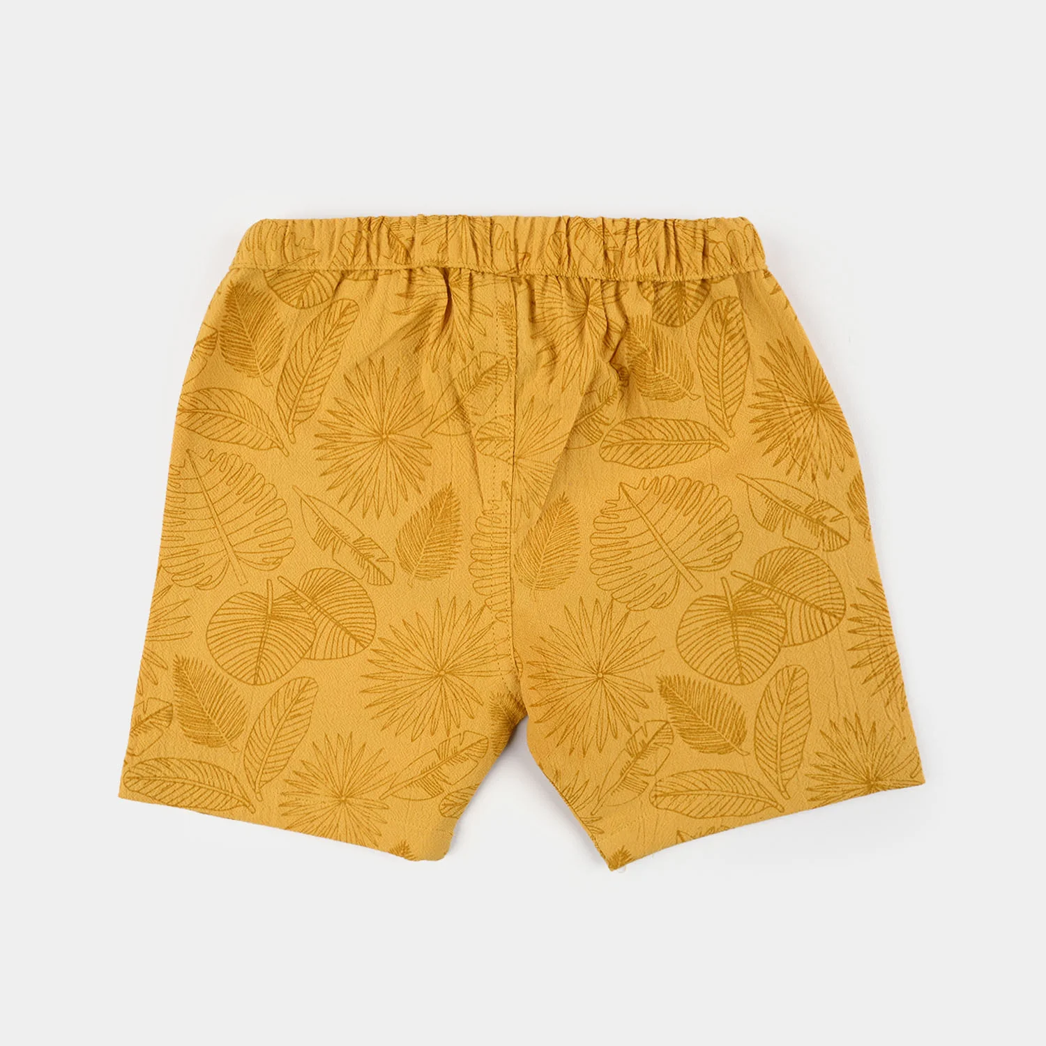 Infant Boys Cotton Woven Suit (Palm Leaves) - Yellow - Image 10