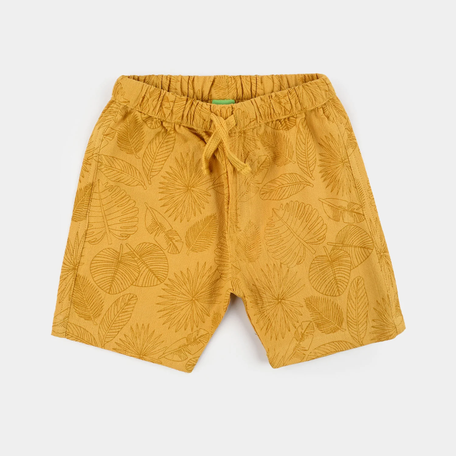 Infant Boys Cotton Woven Suit (Palm Leaves) - Yellow - Image 9