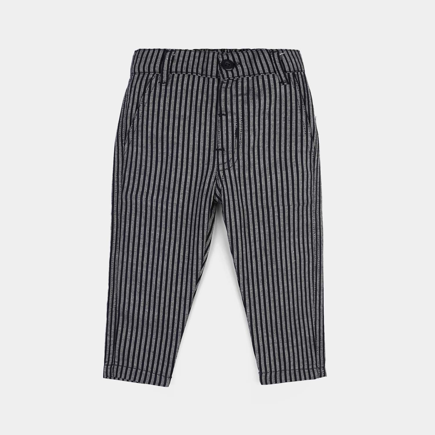Infant Boys Yarn Dyed 3PC Suit - Navy Stripe - Image 6