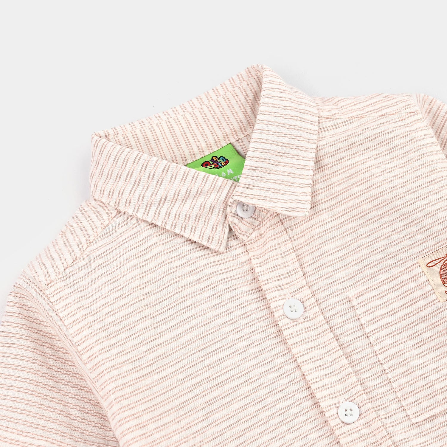 Infant Boys Yarn Dyed Casual Shirt Born To Fly-Striper - Image 2