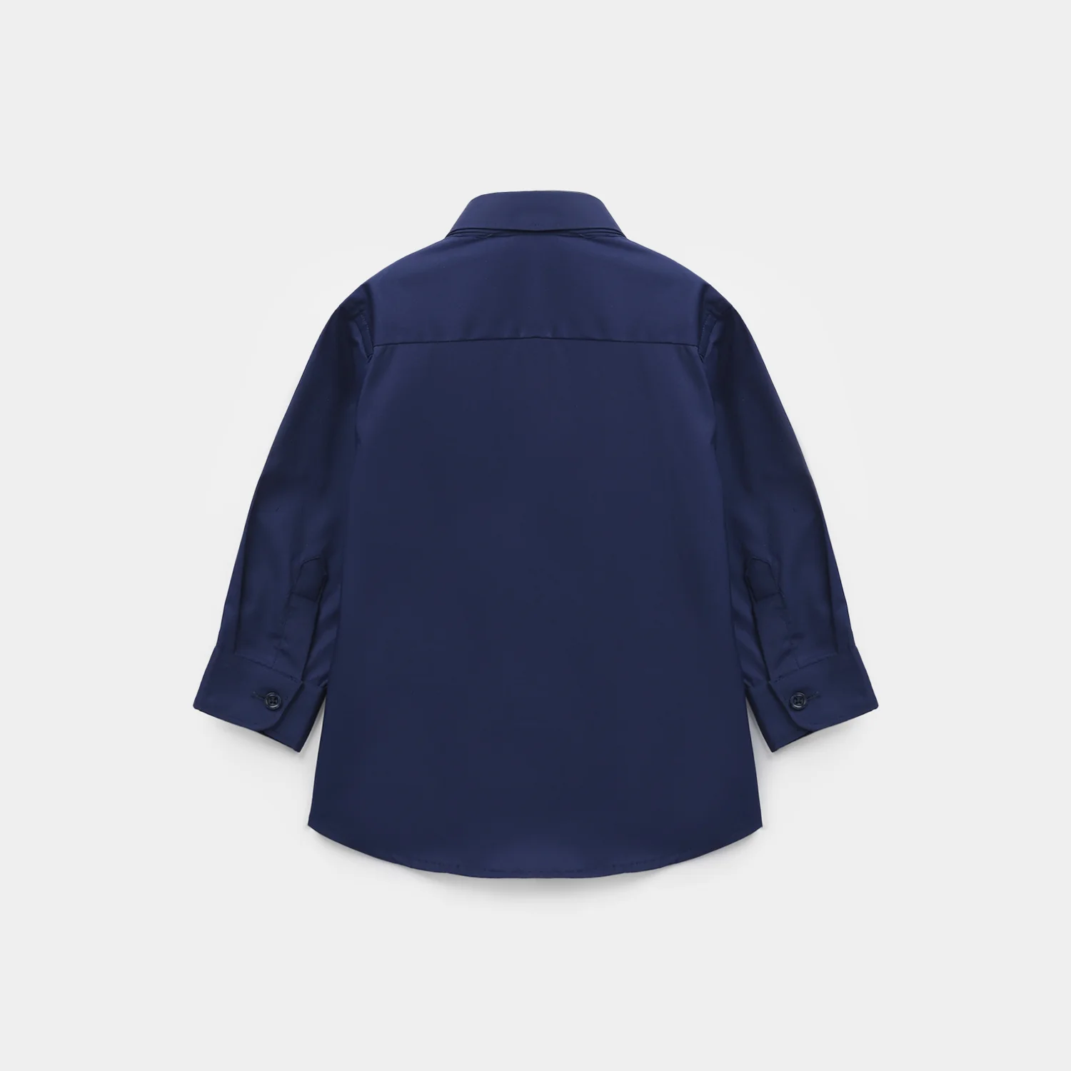 Infant Boys Yarn Dyed Formal Shirt - Navy - Image 3