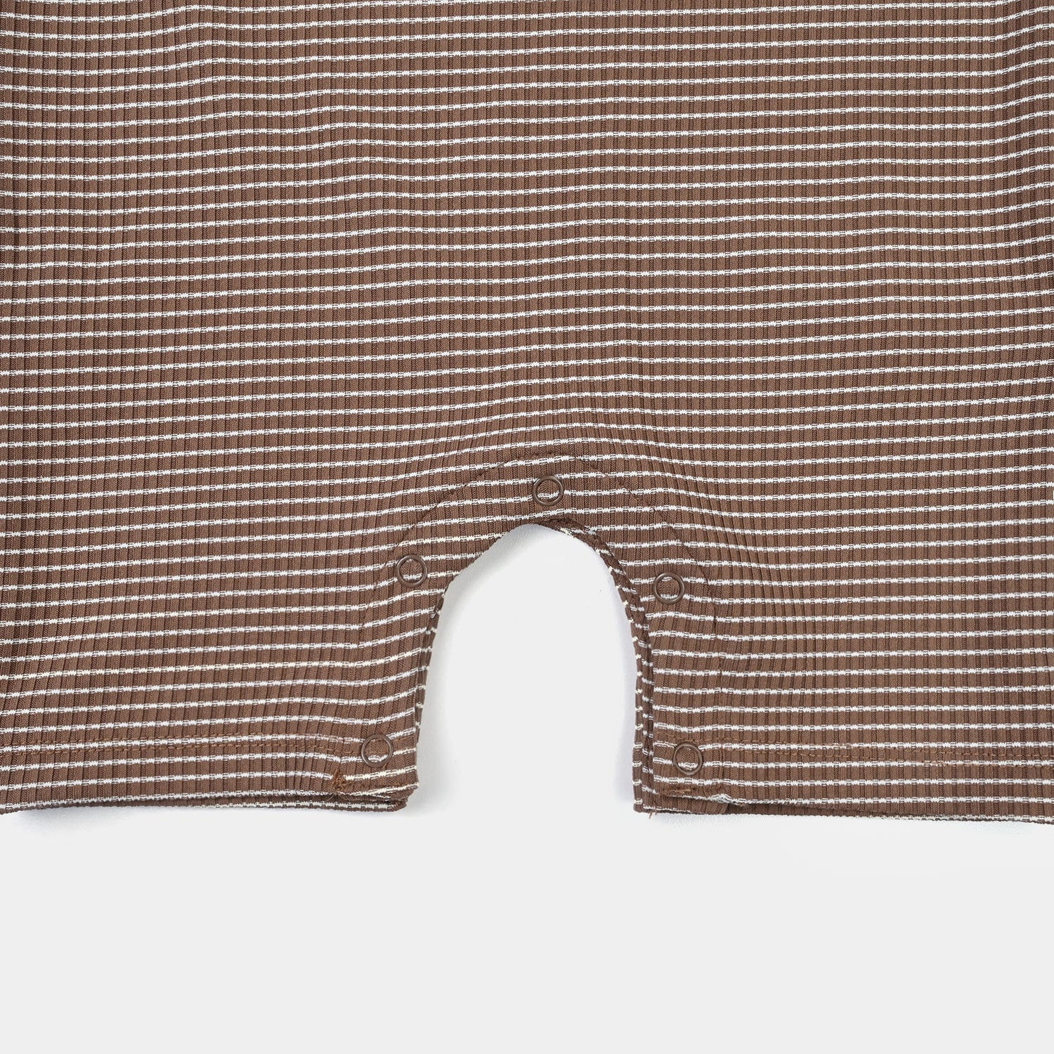 Infant Boys Yarn Dyed Knitted Romper (Fun Day) - Brown - Image 4