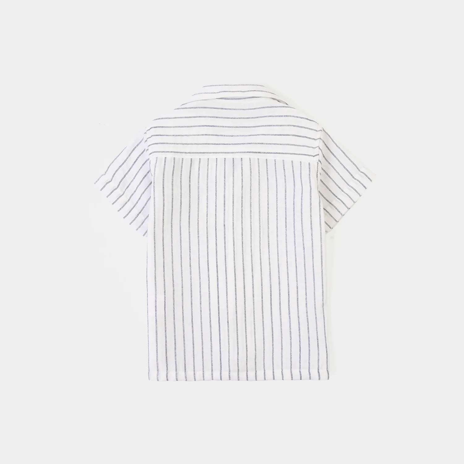 Infant Boys Yarn Dyed Shirt (Fun Play)-White - Image 4