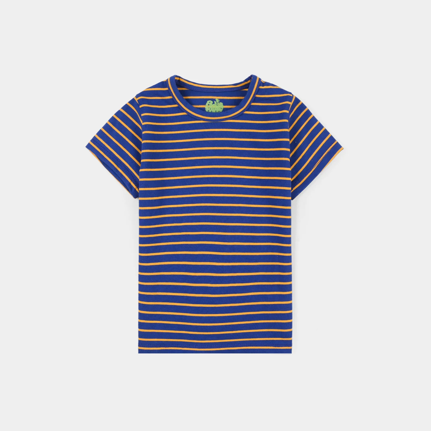 Infant Boys Yarn Dyed T-Shirt (Stripes) - Blue - Image 2