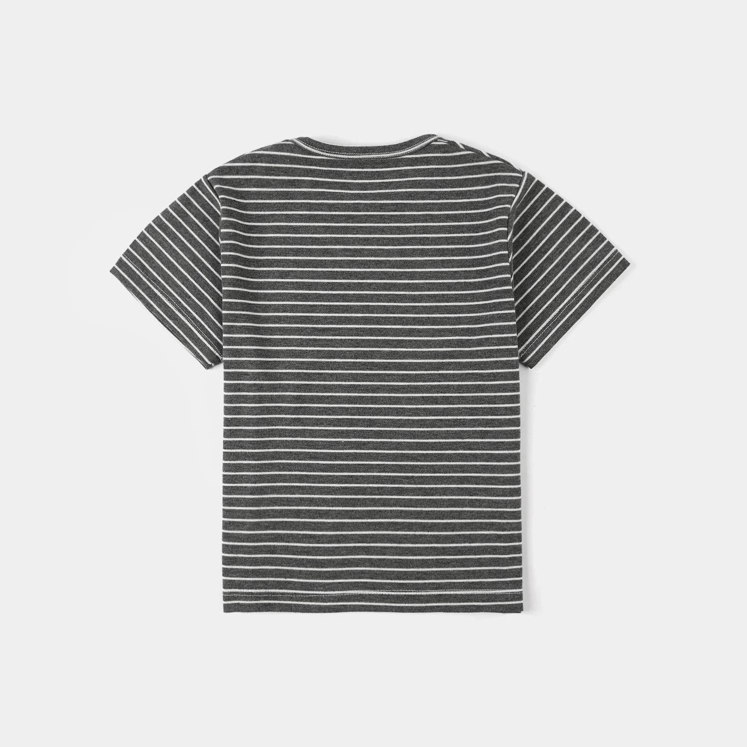 Infant Boys Yarn Dyed T-Shirt (Tiny But Mighty) - Grey - Image 4