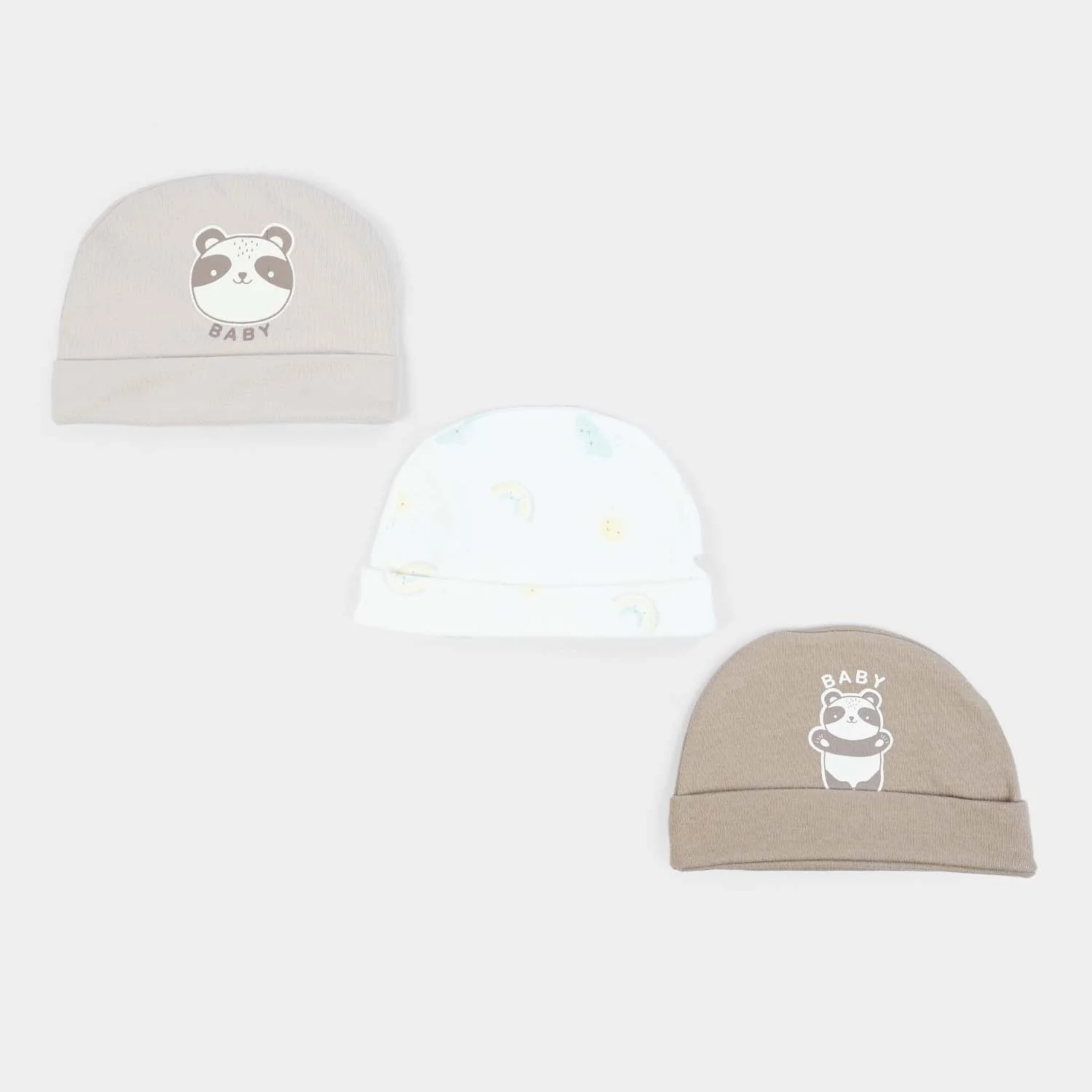 Pack OF 3 Baby Cap/Hat Set