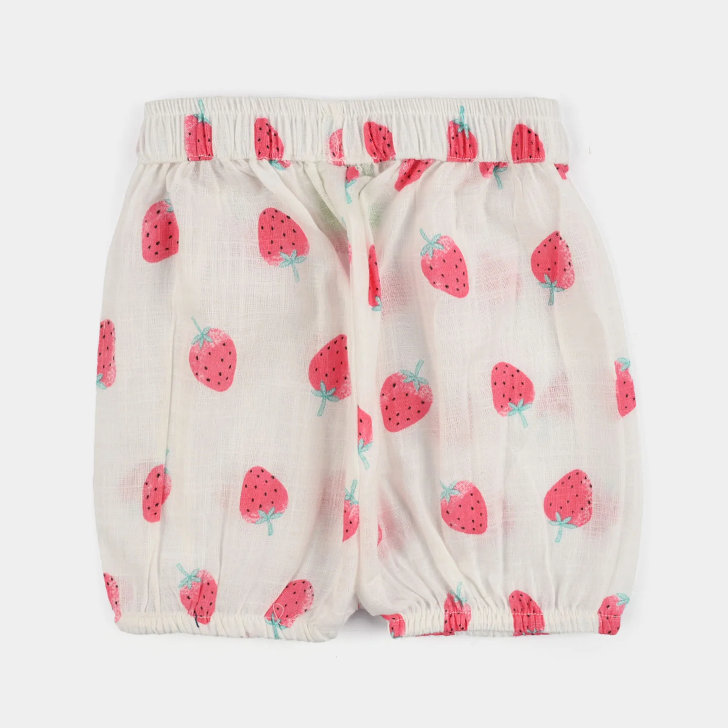 Infant Girls Cotton Slub 2Pc Suit (Strawberry) - White - Image 10