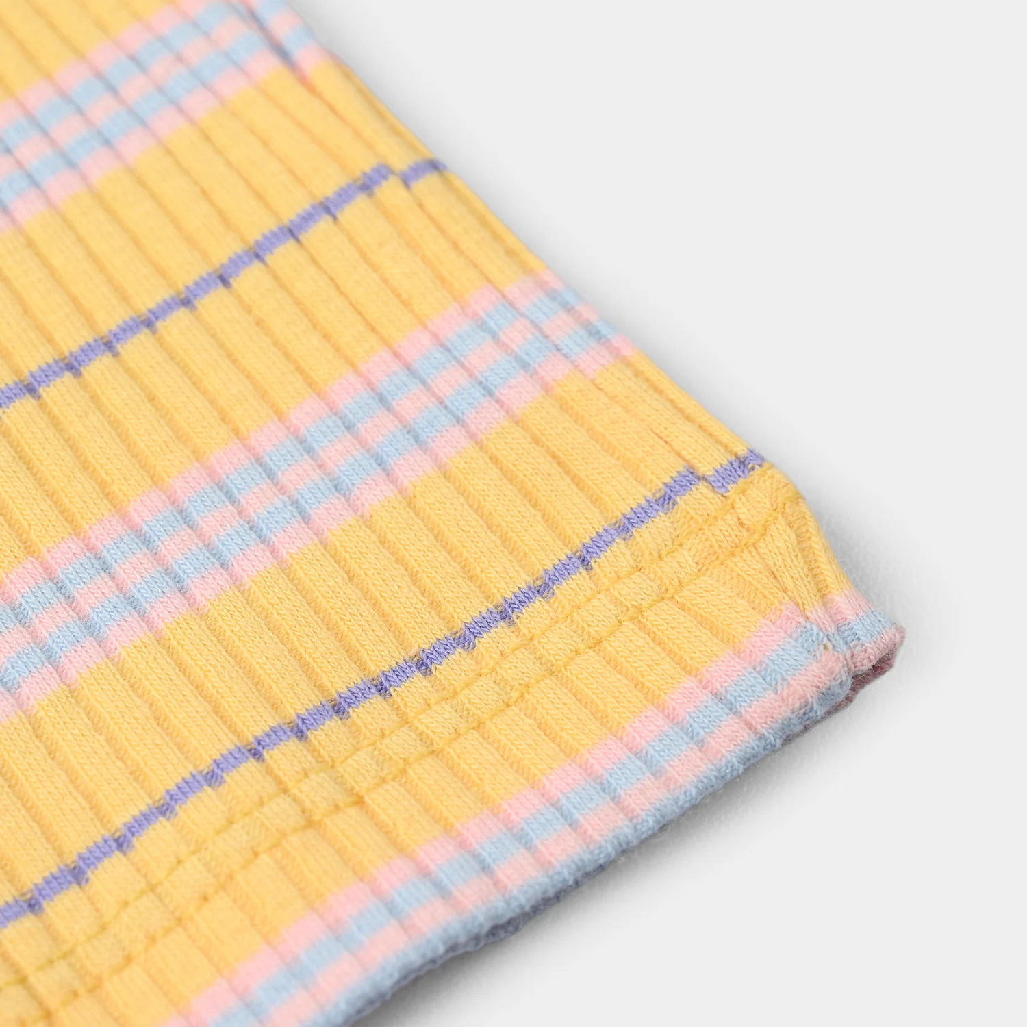 Infant Girls 2x1 Rib Sando Stripes - Bloom - Image 4