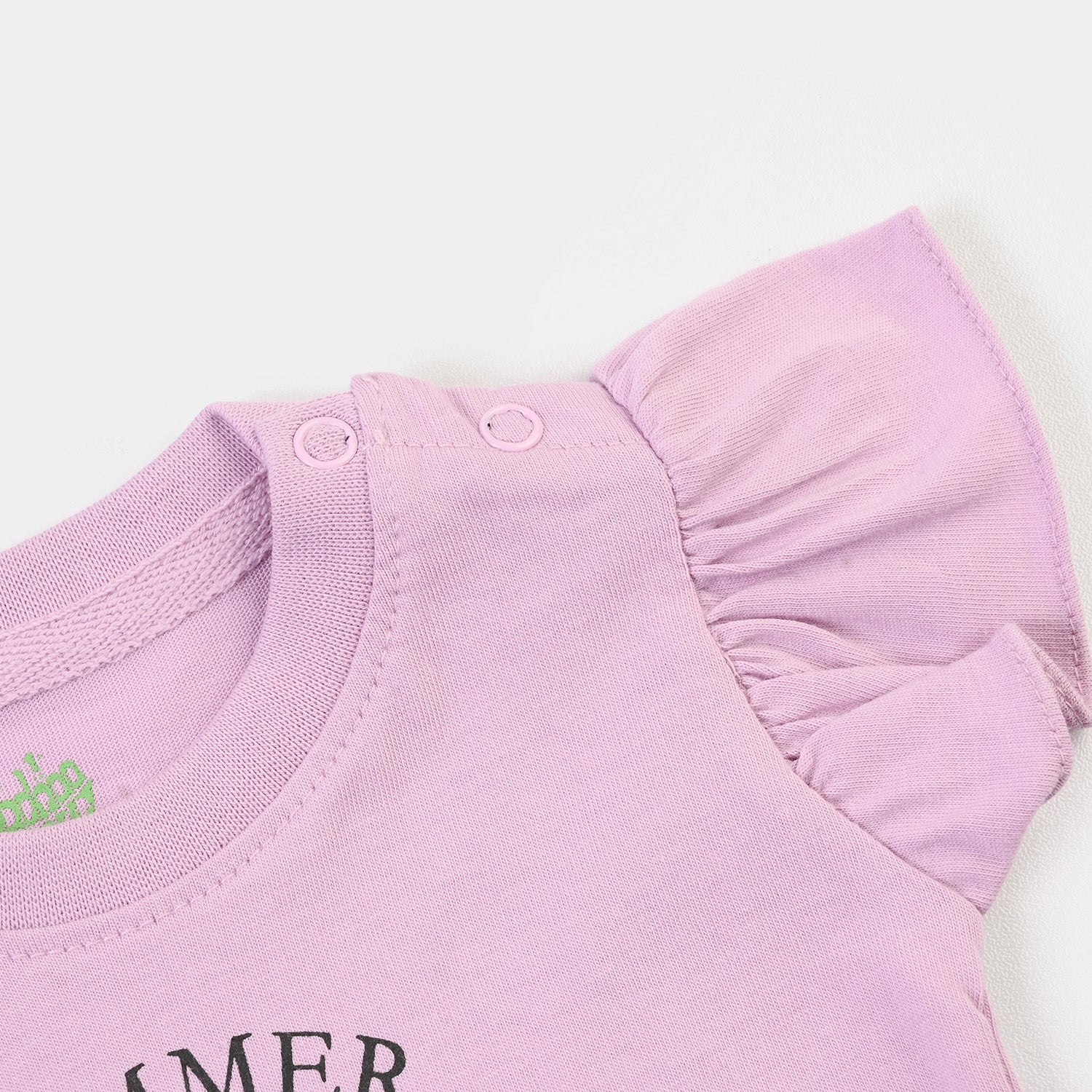 Infant Girls 2x1 Rib T-Shirt Summer Ice Cream-Orchid - Image 4