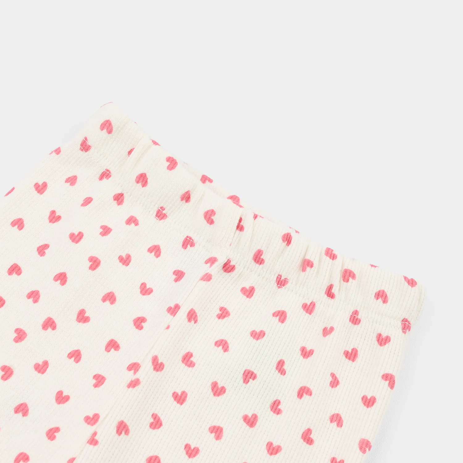 Infant Girls 2x1 Rib Tight Hearts - Image 2