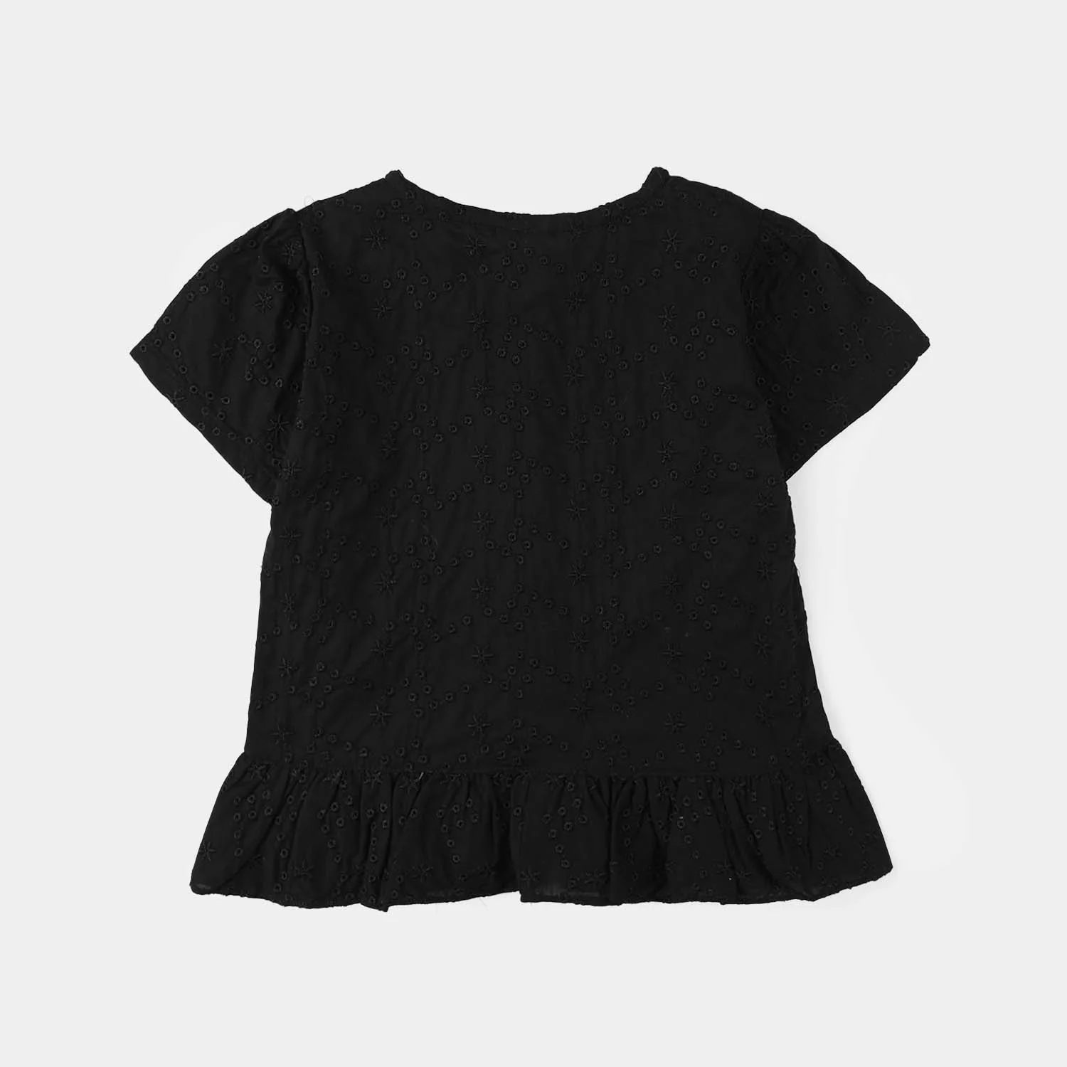 Infant Girls Cotton 2-Pc Suit (Chicken Kari) - Black - Image 5