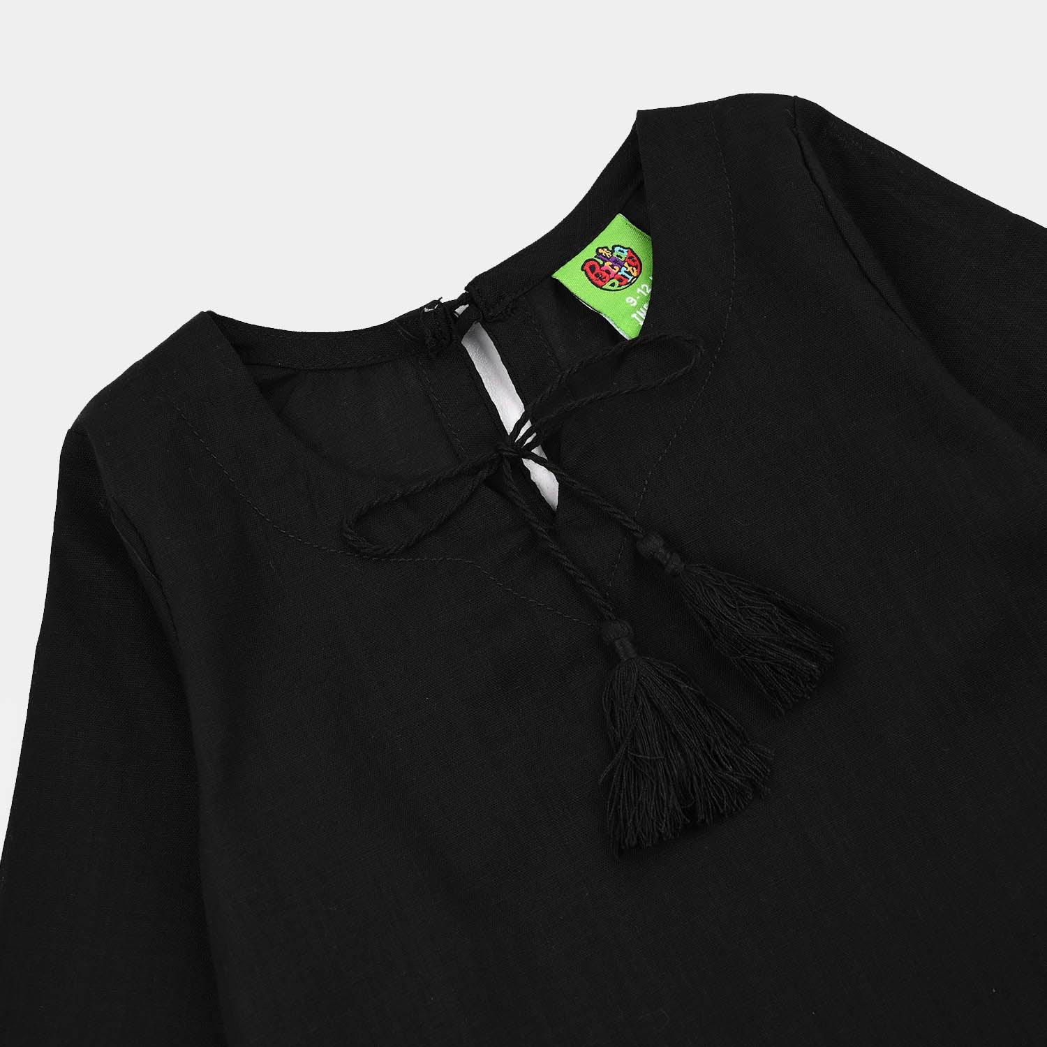 Infant Girls Cotton 2Pcs Basic-Black - Image 3