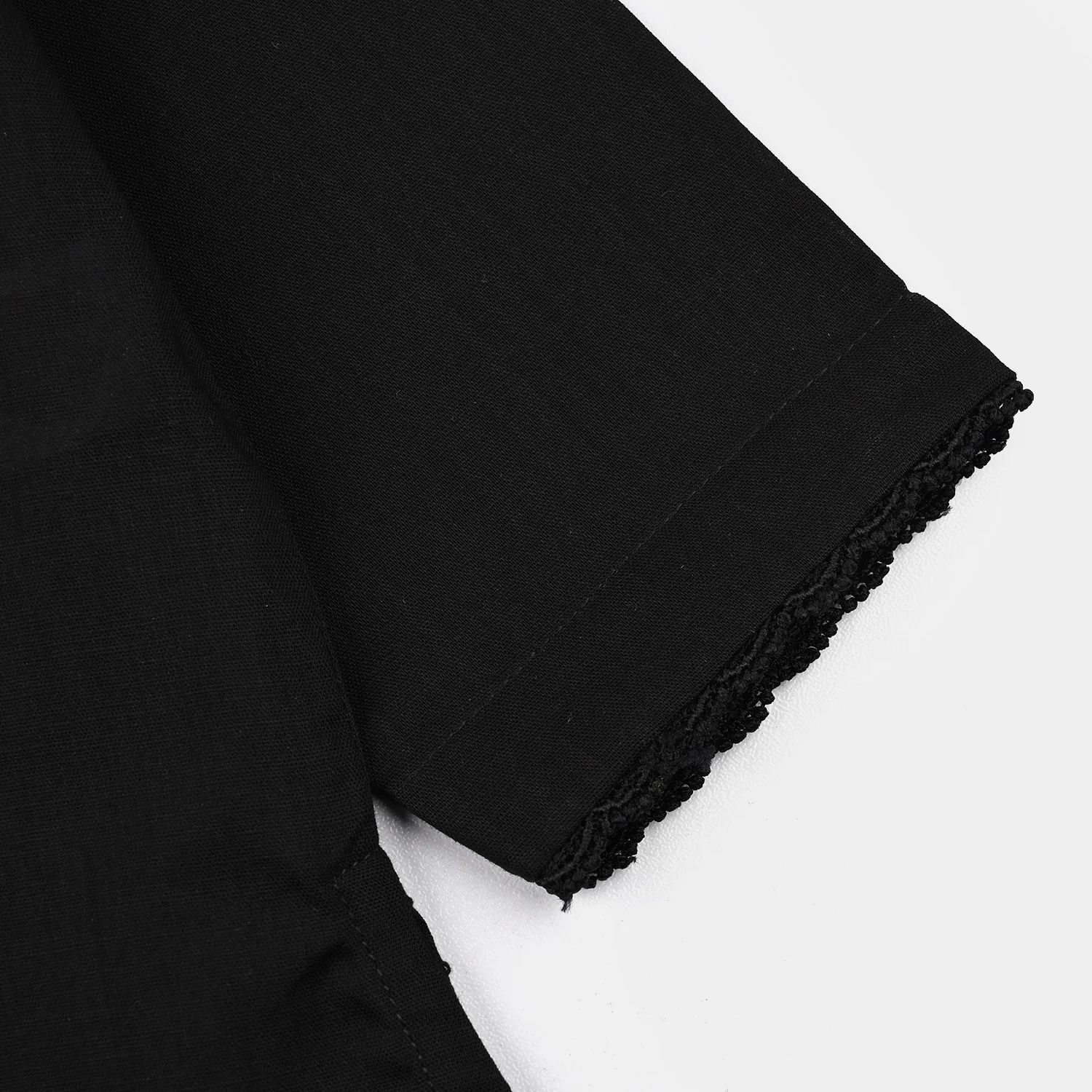 Infant Girls Cotton 2Pcs Basic-Black - Image 4