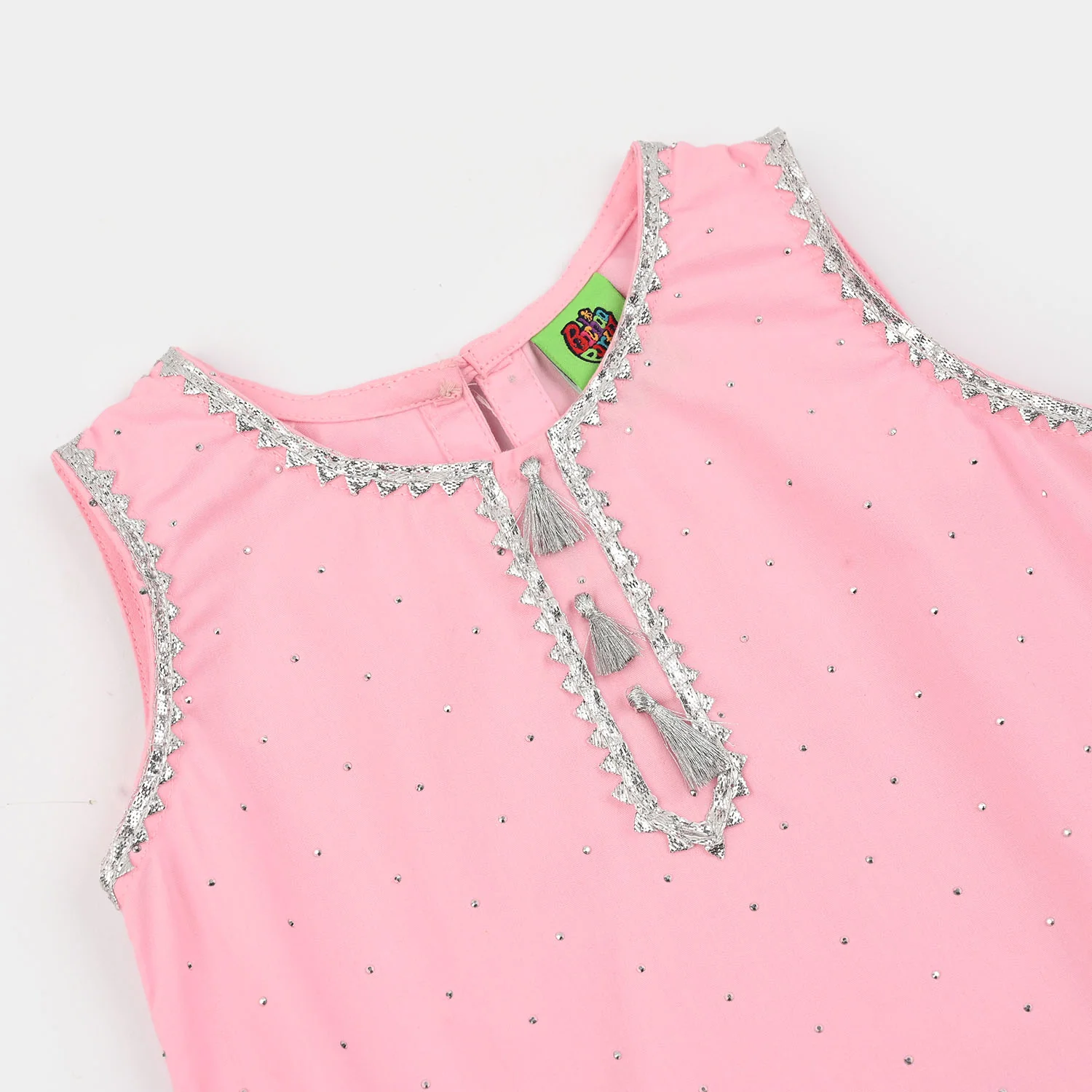 Infant Girls Cotton 2Pcs Noor-E-Adaa-Pink - Image 3