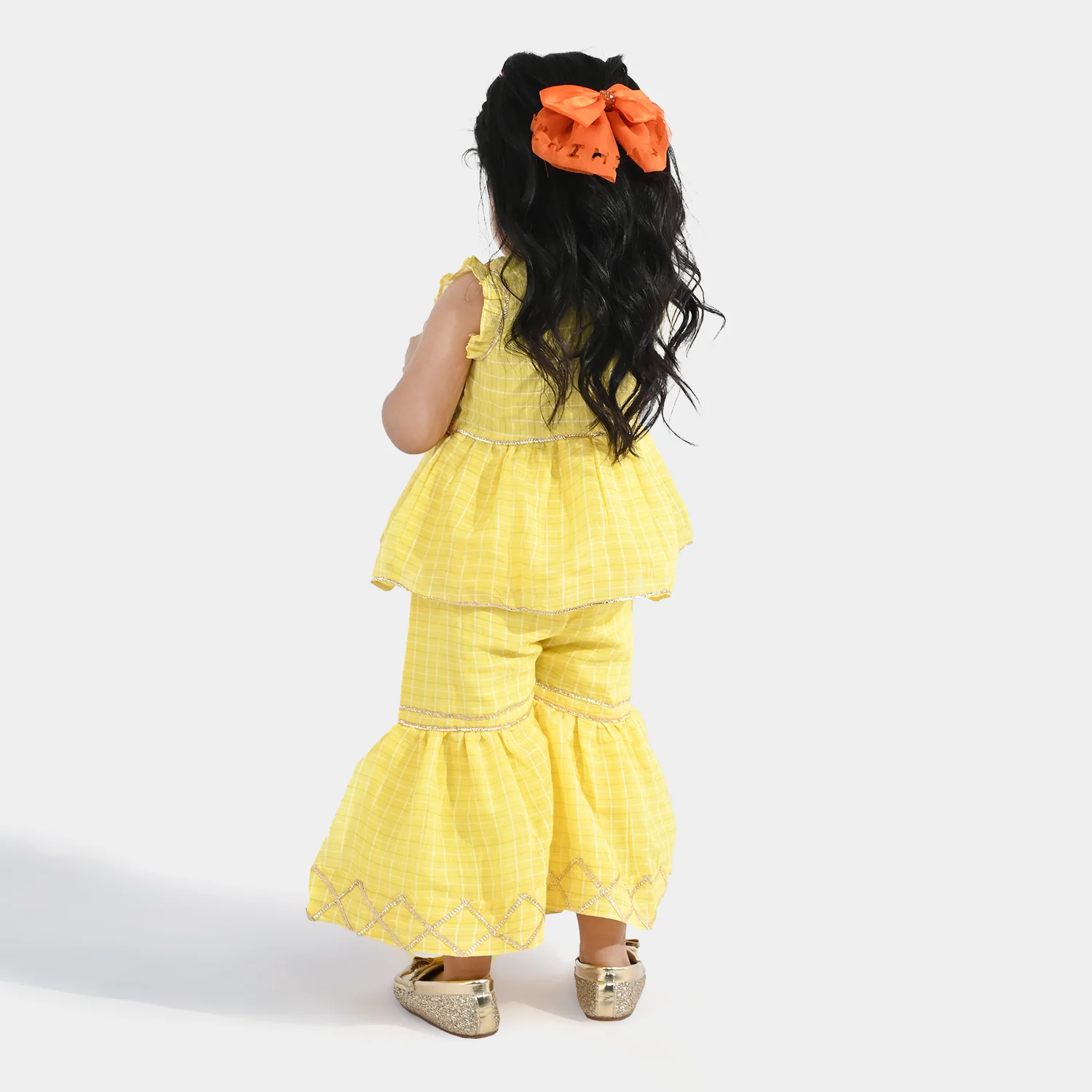 Infant Girls Cotton 2Pc Set (Summer Lime) - Yellow - Image 4