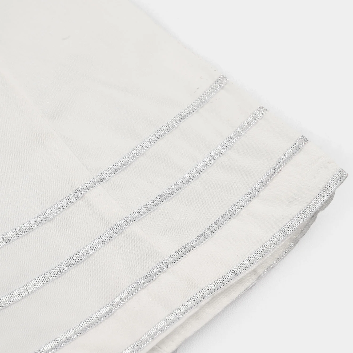 Infant Girls Cotton Dhaka Pants Gota Patti - White - Image 2
