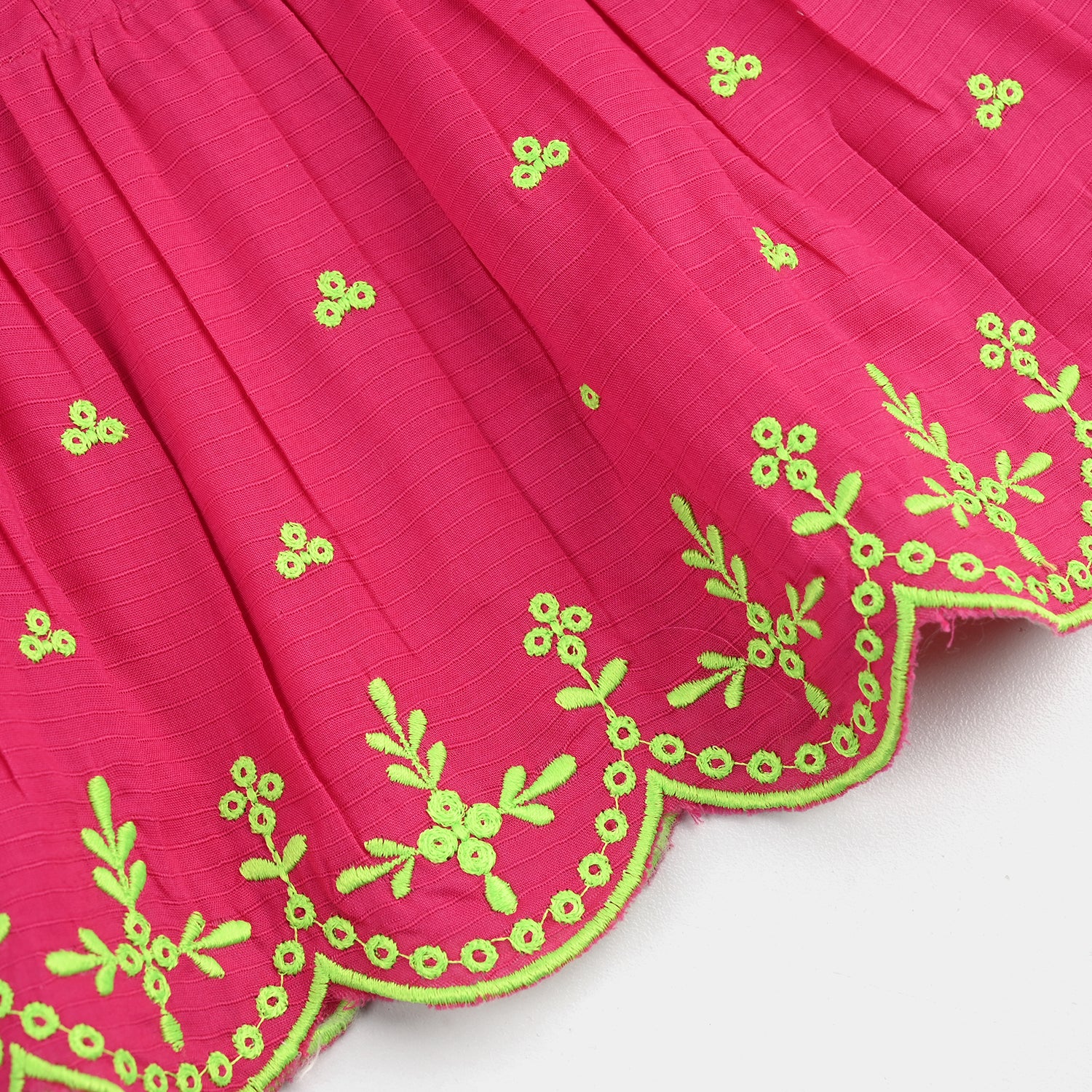 Infant Girls Cotton Emb 2Pcs Baby Blossom - Bright Pink - Image 11