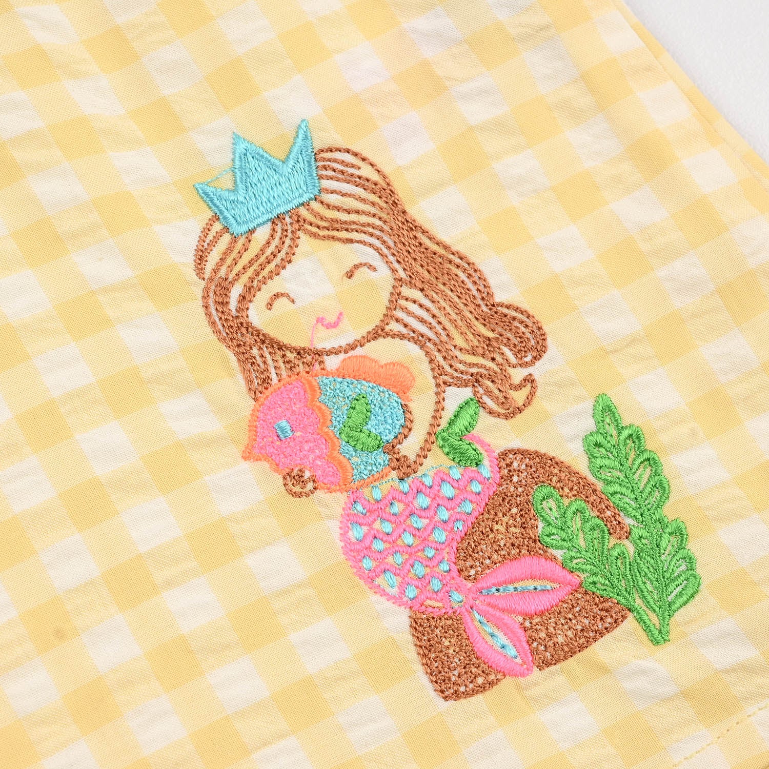 Infant Girls Cotton Emb 2Pcs Little-YELLOW - Image 4