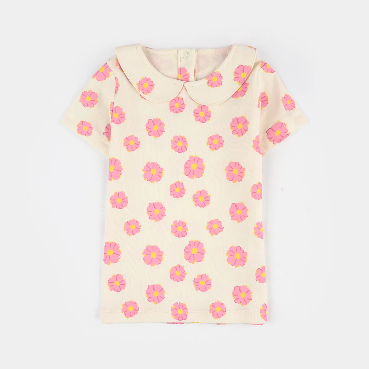 Infant Girls Cotton Interlock Knitted Suit (Blossom) - Multi - Image 3