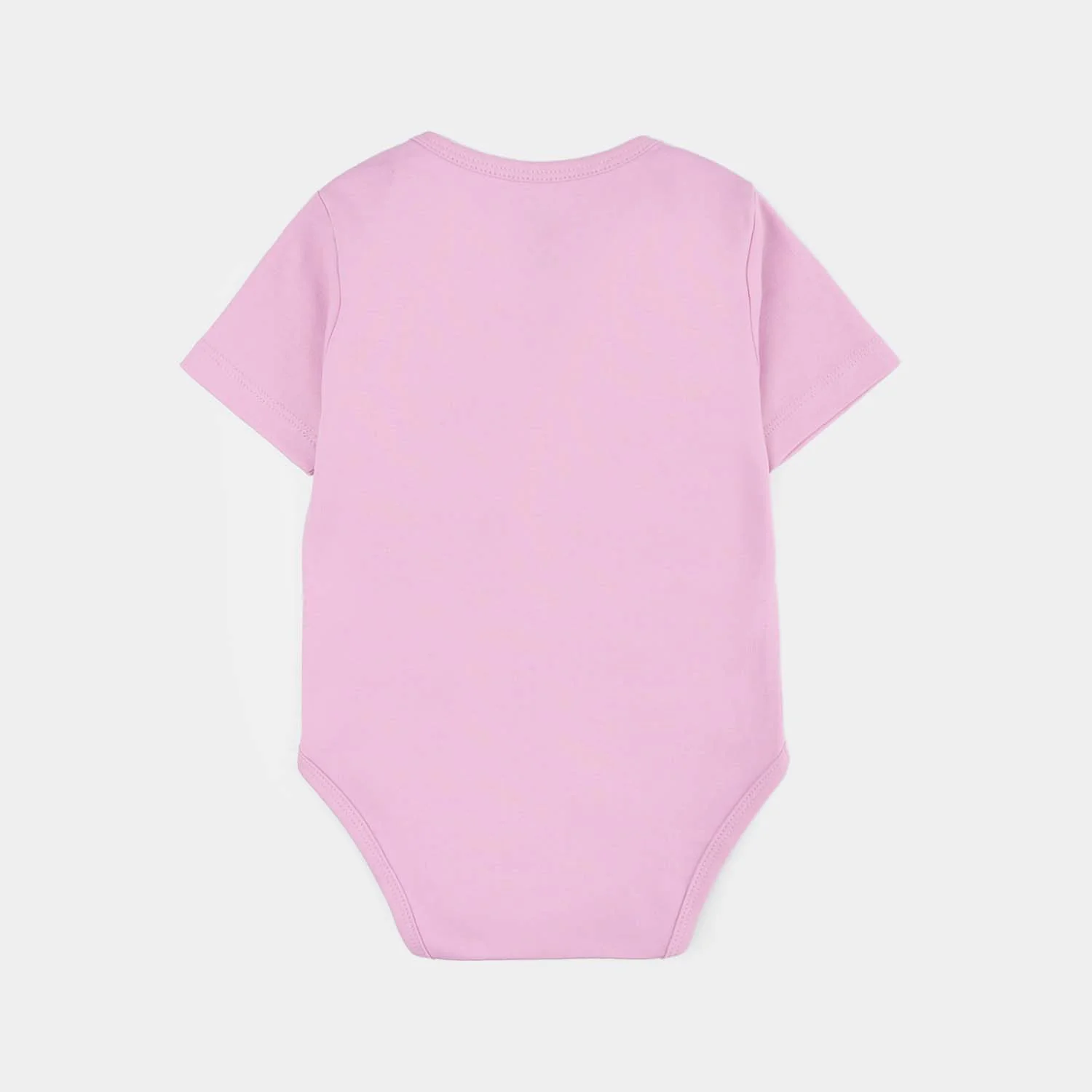 Infant Girls Cotton Interlock Romper (Ready for Hugs) - Pink - Image 4