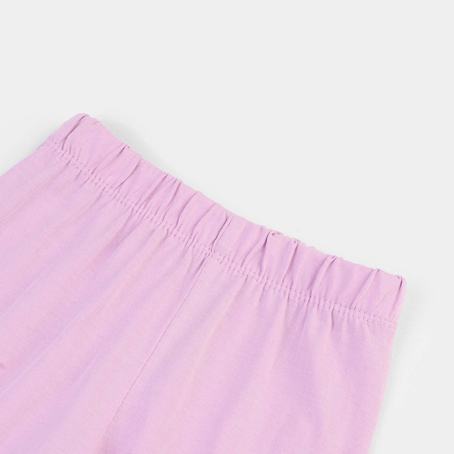 Infant Girls Cotton Jersey 2 Piece Set Basic -Purple/White - Image 5